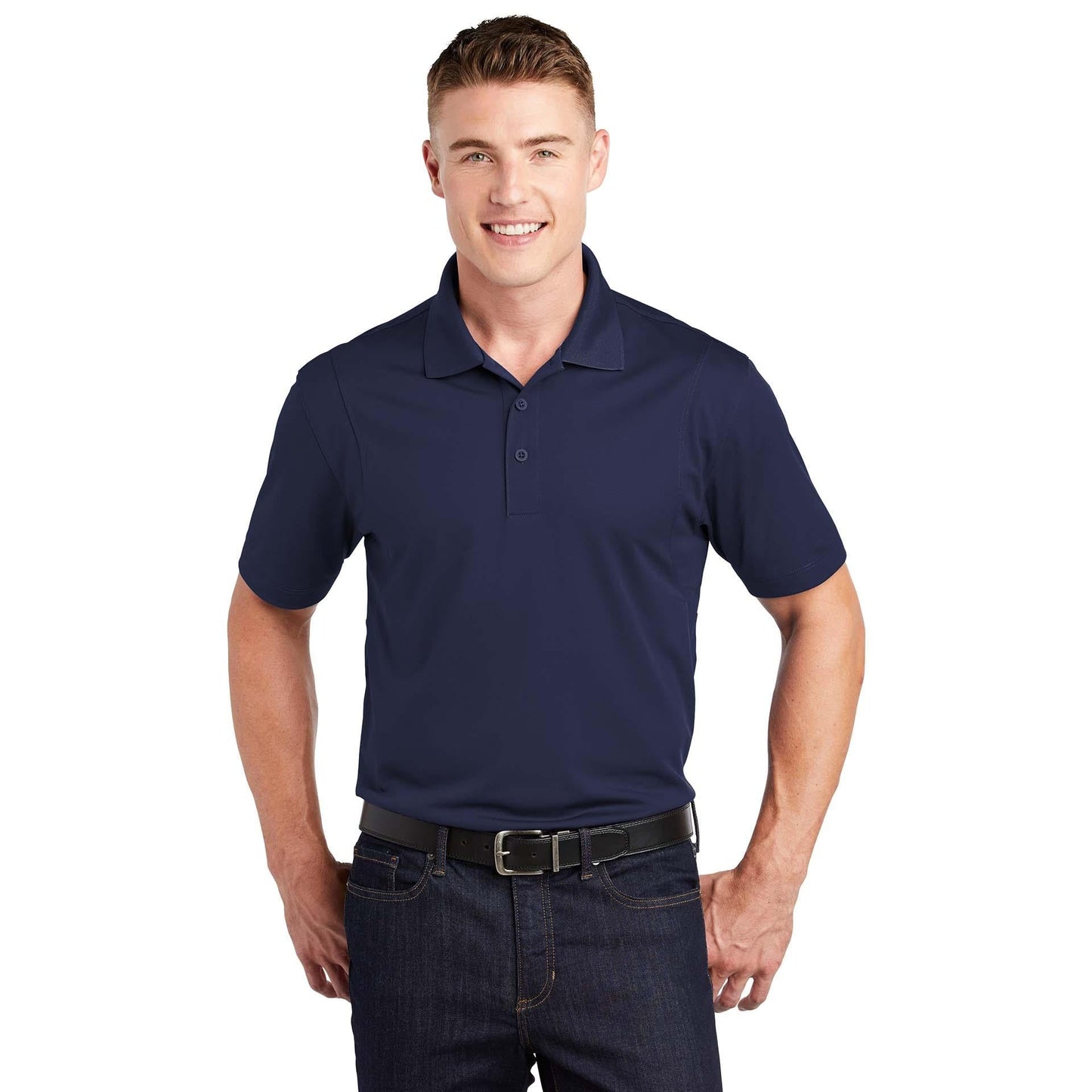 Grey Concrete Polo Shirt - Sport-Tek - Stylish Fit