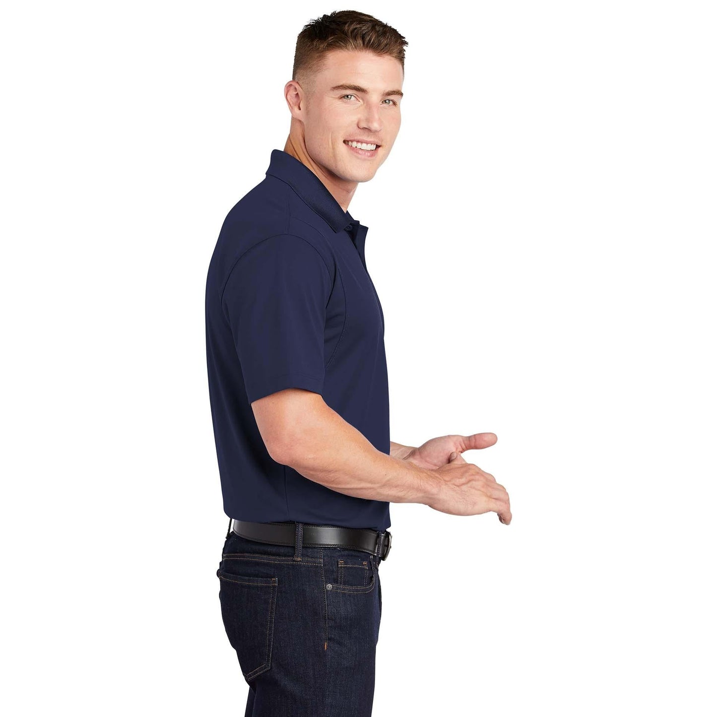 Grey Concrete Polo Shirt - Sport-Tek - Stylish Fit