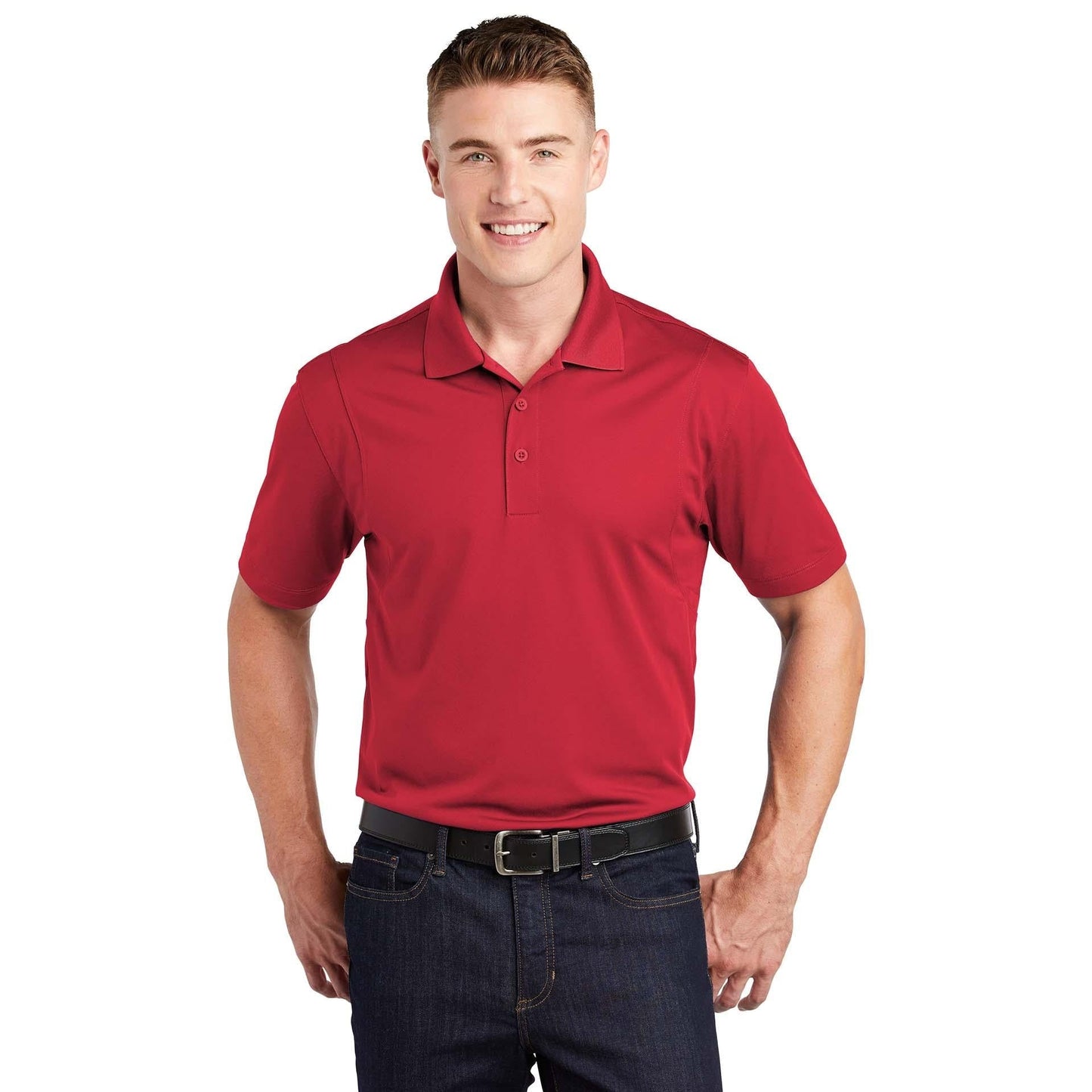 Grey Concrete Polo Shirt - Sport-Tek - Stylish Fit