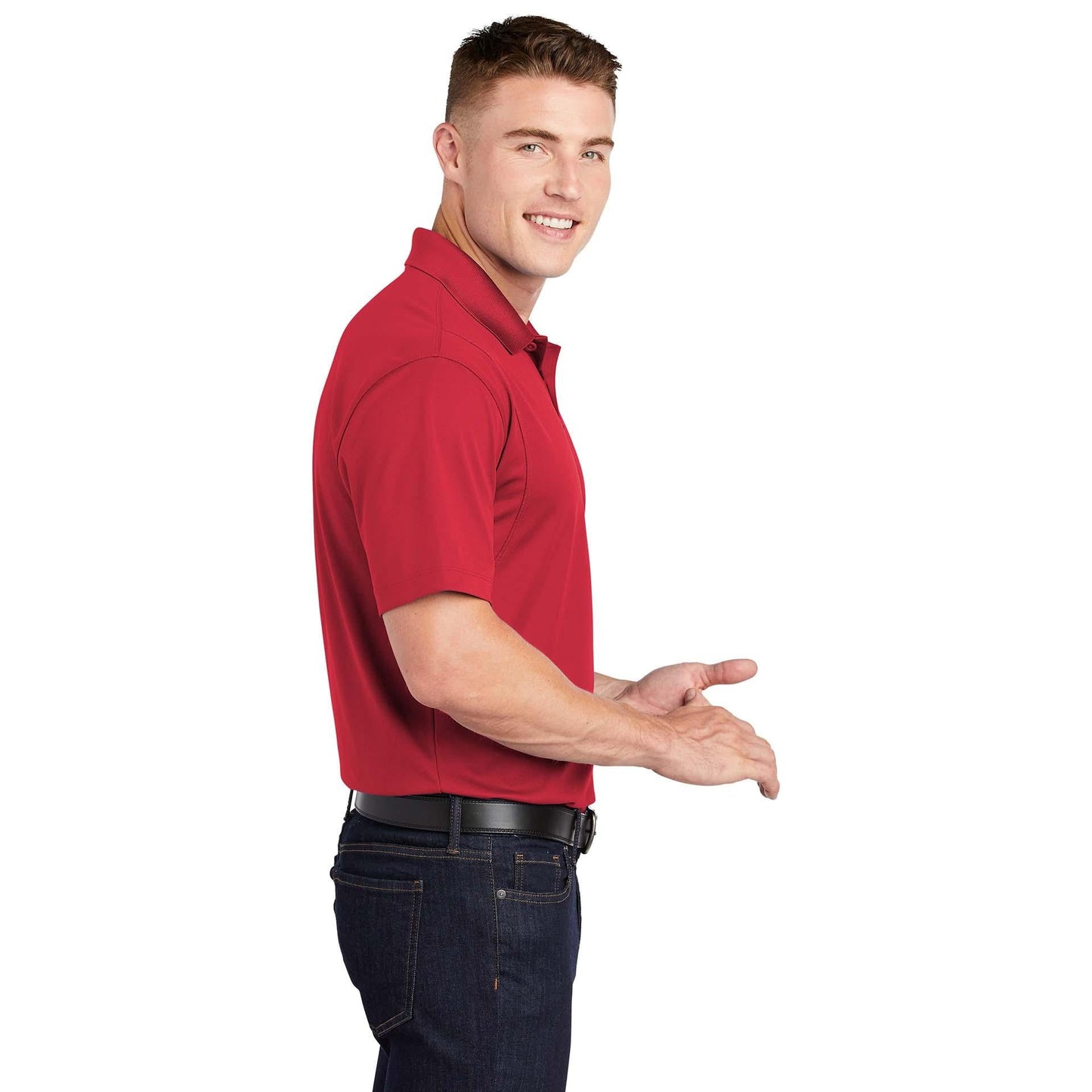Grey Concrete Polo Shirt - Sport-Tek - Stylish Fit