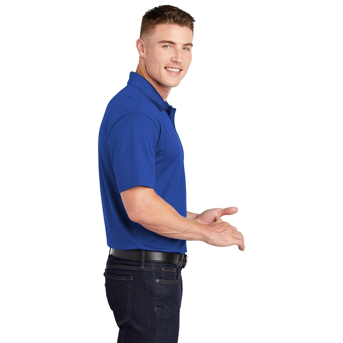 Grey Concrete Polo Shirt - Sport-Tek - Stylish Fit