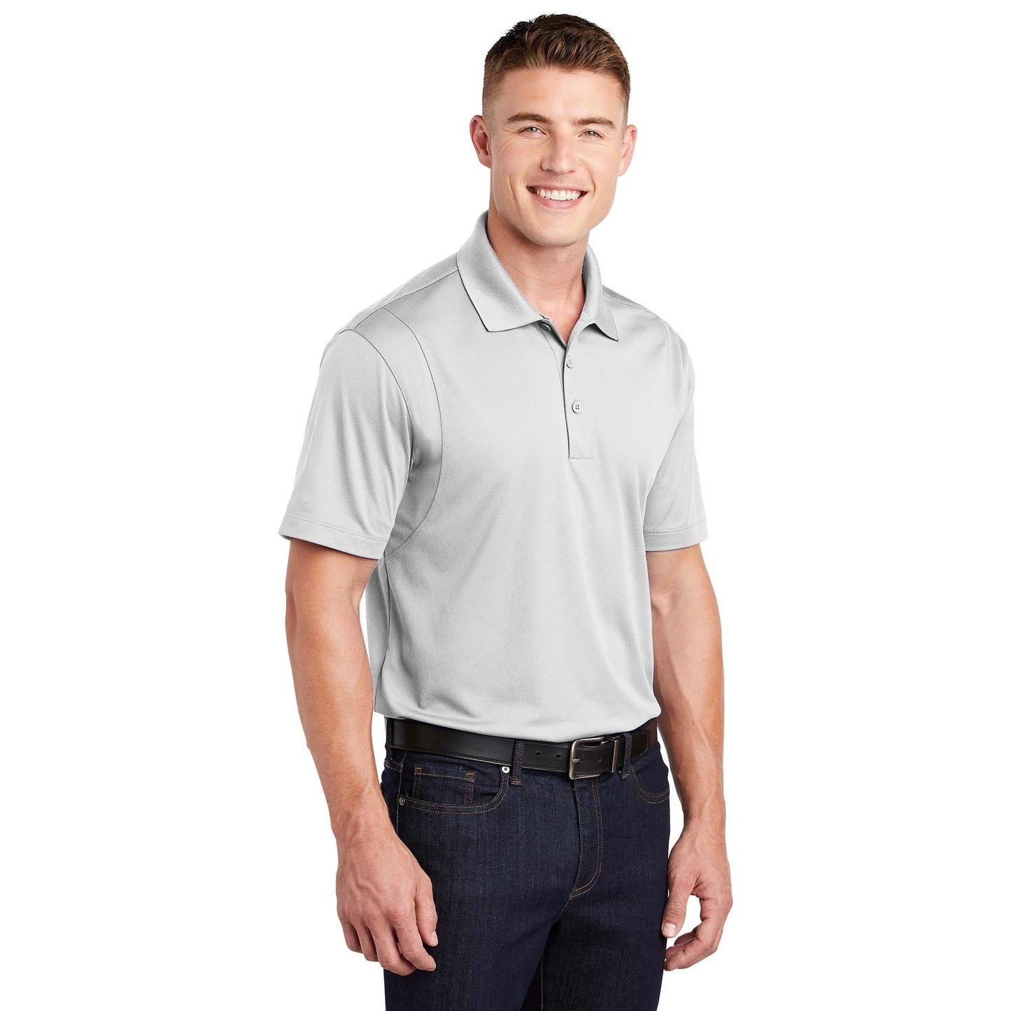 Grey Concrete Polo Shirt - Sport-Tek - Stylish Fit
