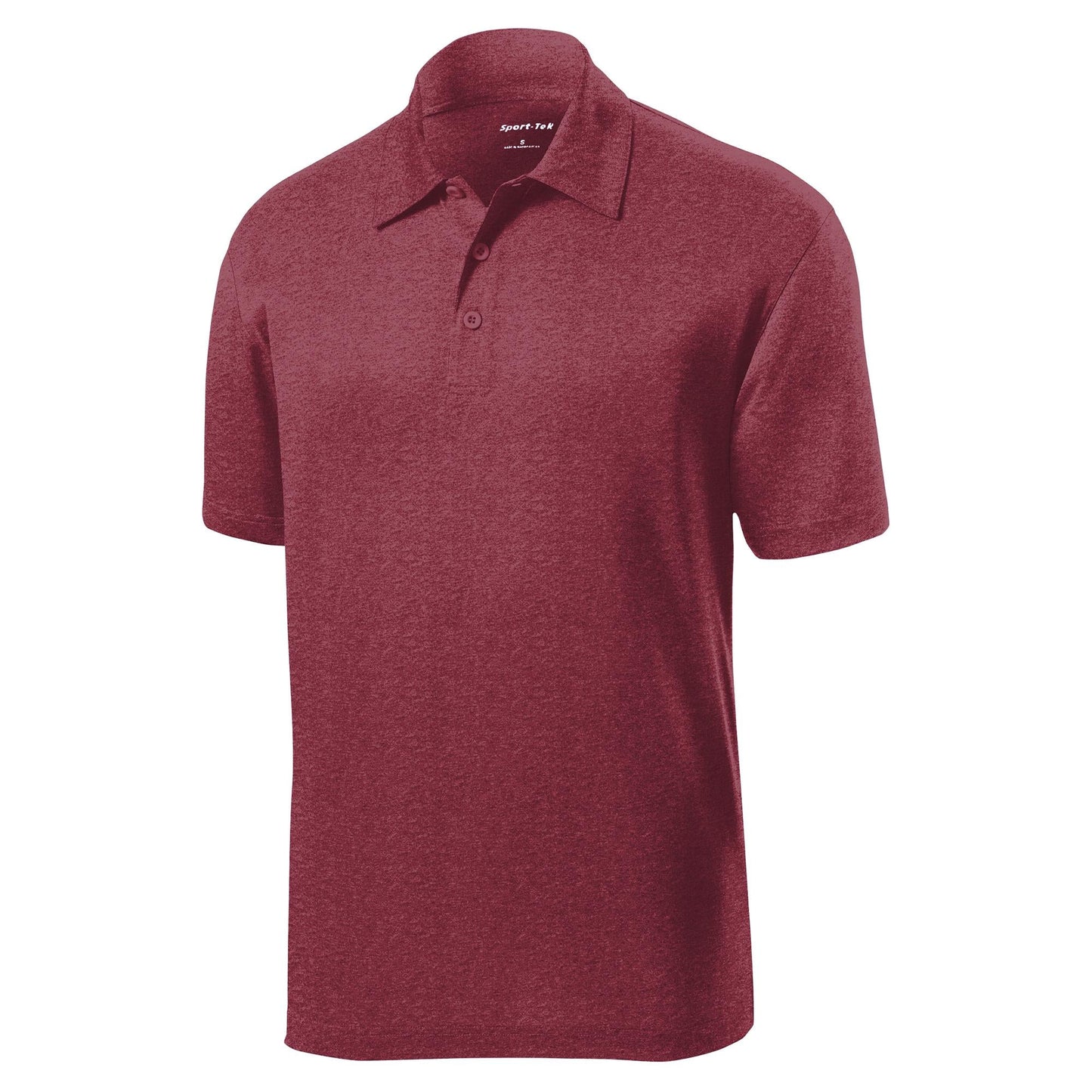 True Royal Heather Polo Shirt - Sport-Tek - Moisture Wicking