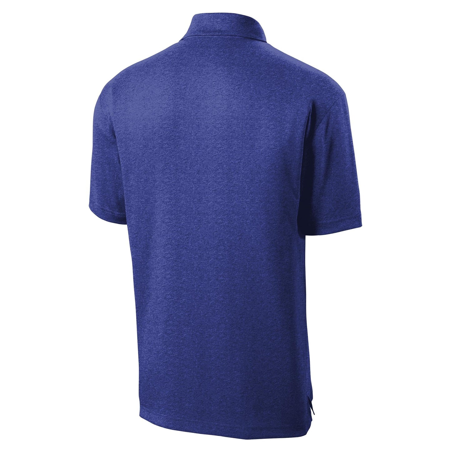 True Royal Heather Polo Shirt - Sport-Tek - Moisture Wicking