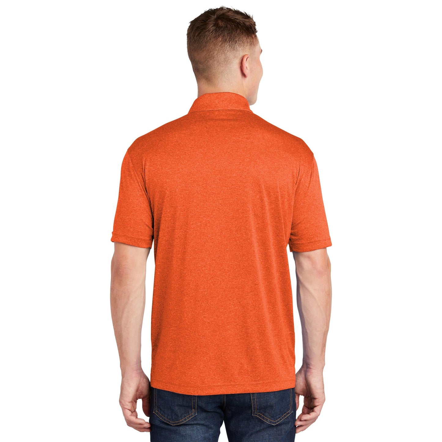 True Royal Heather Polo Shirt - Sport-Tek - Moisture Wicking