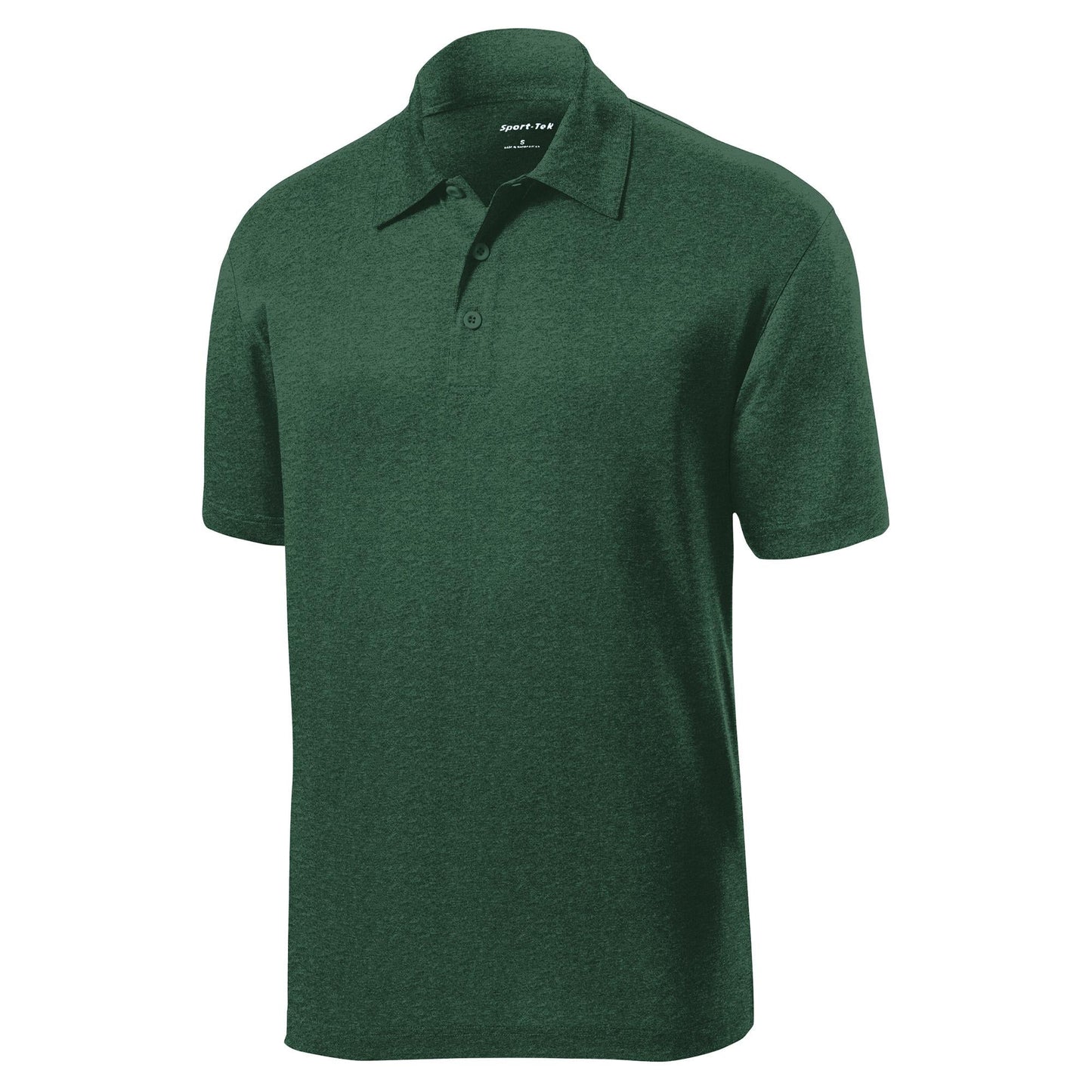 True Royal Heather Polo Shirt - Sport-Tek - Moisture Wicking