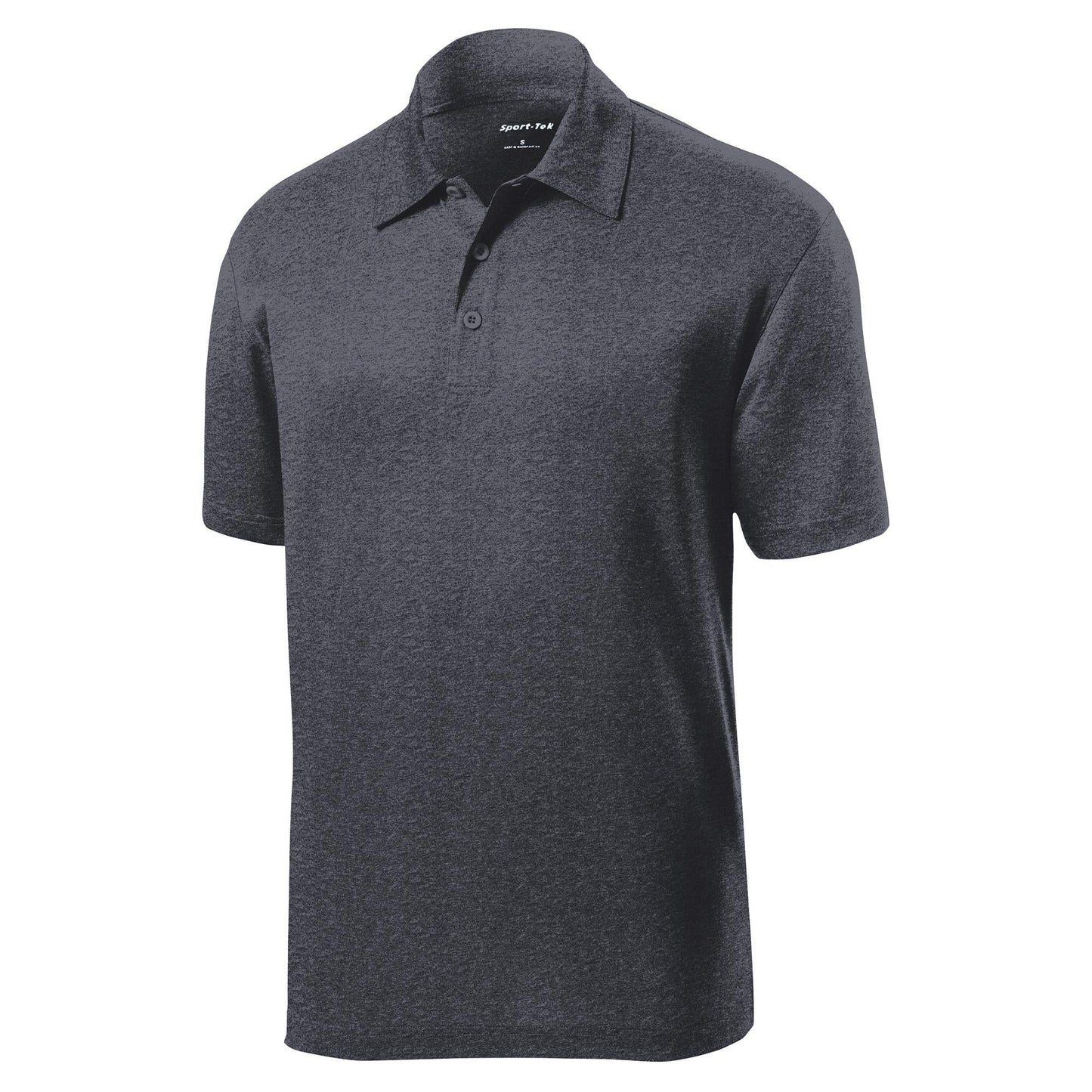 True Royal Heather Polo Shirt - Sport-Tek - Moisture Wicking