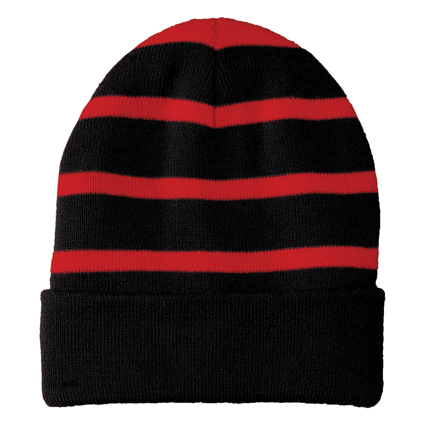 Black/Iron Grey Beanie - Sport-Tek - Fully Lined