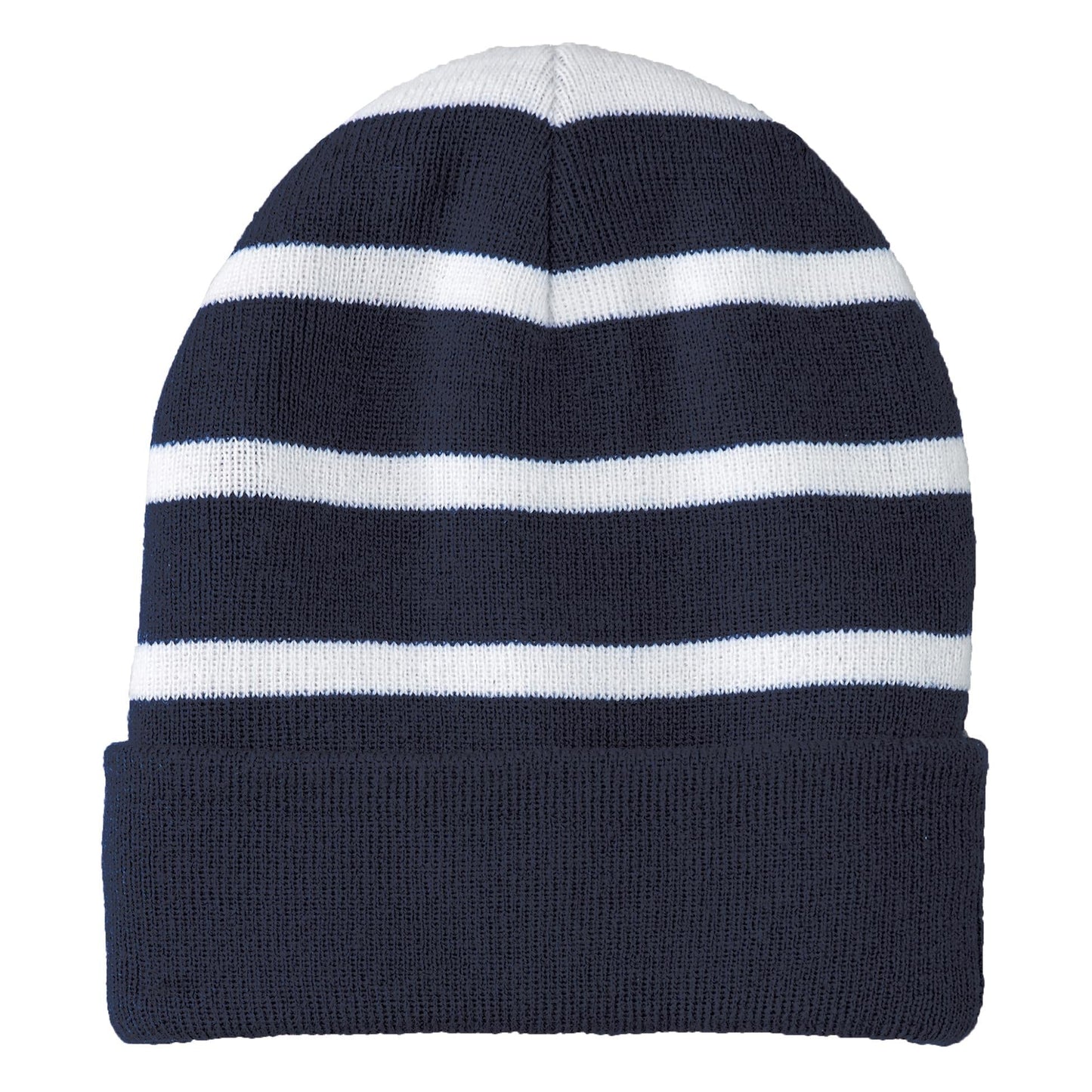 Black/Iron Grey Beanie - Sport-Tek - Fully Lined
