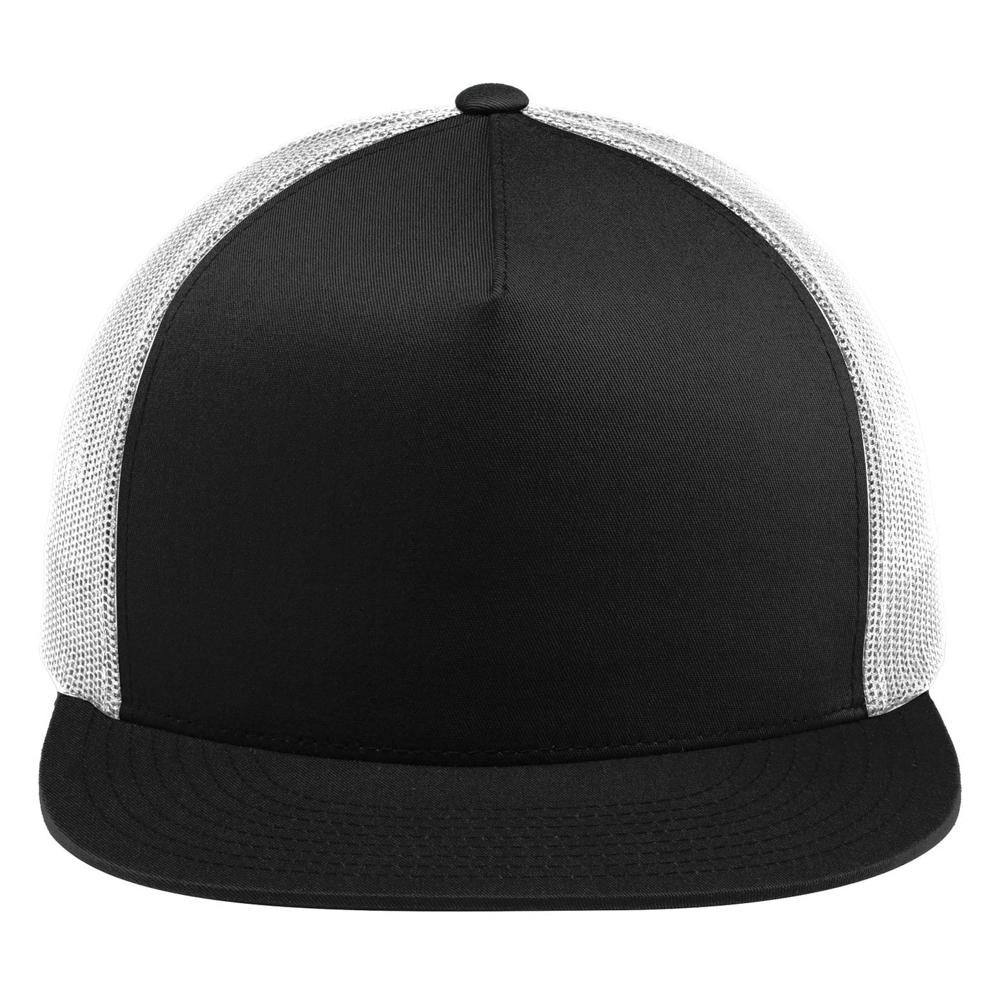 Black Trucker Cap - Sport-Tek - Adjustable Fit Design