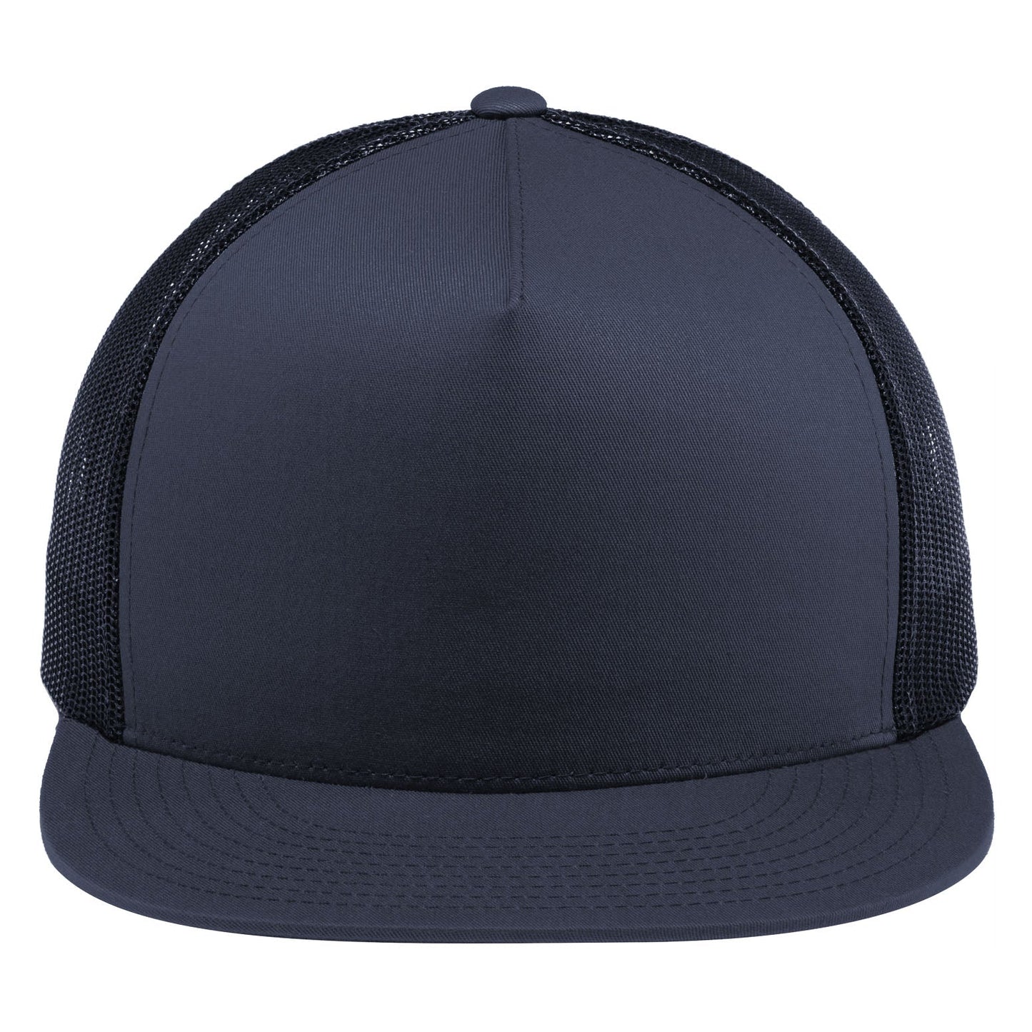 Black Trucker Cap - Sport-Tek - Adjustable Fit Design
