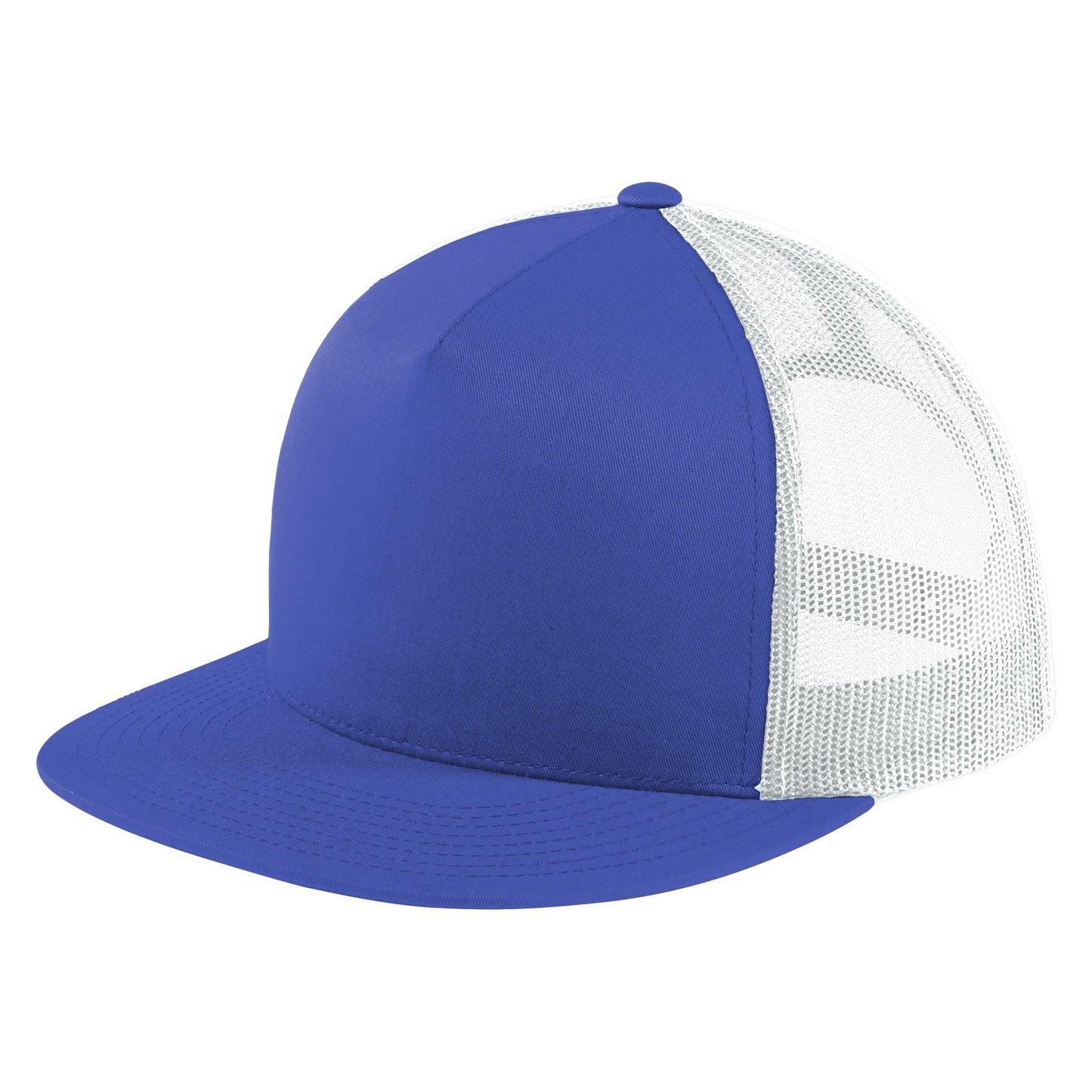 Black Trucker Cap - Sport-Tek - Adjustable Fit Design