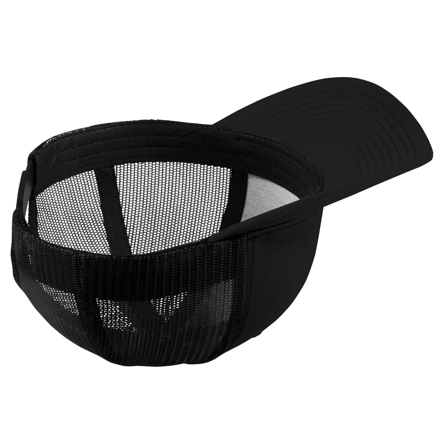 Black Ball Cap - Sport-Tek - High Fit Snap Closure - Stylish Choice