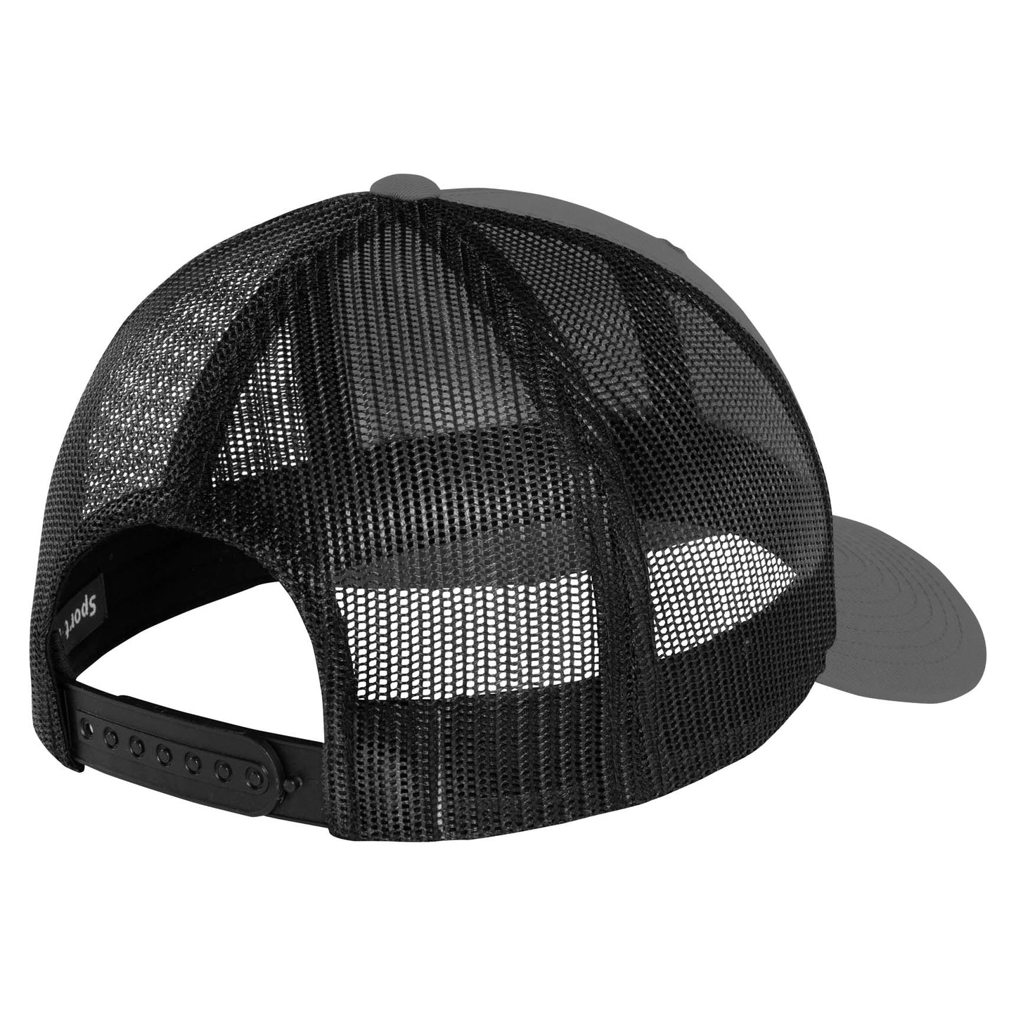 Black Ball Cap - Sport-Tek - High Fit Snap Closure - Stylish Choice