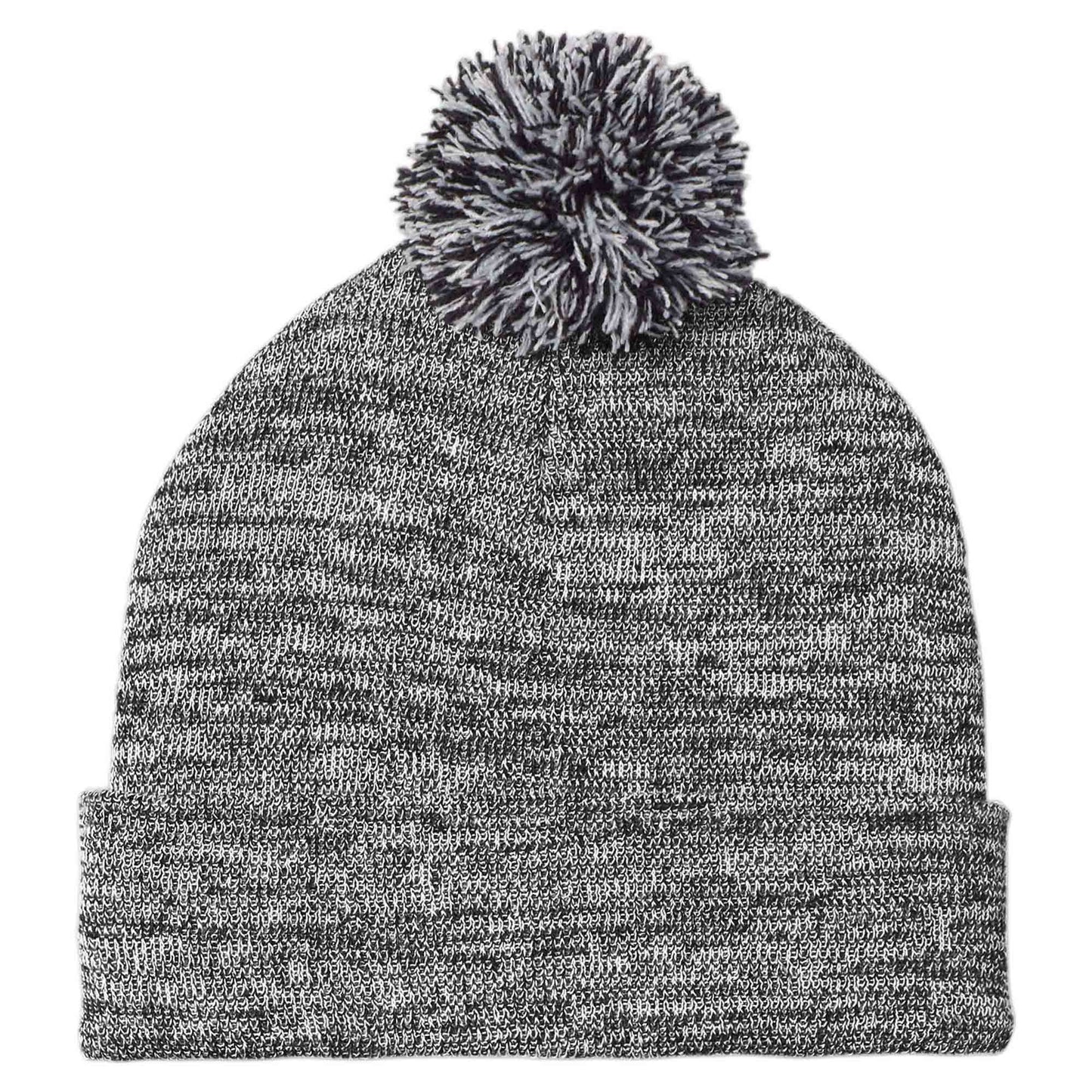 Black/Grey Heather Beanie - Sport-Tek - Cozy Material
