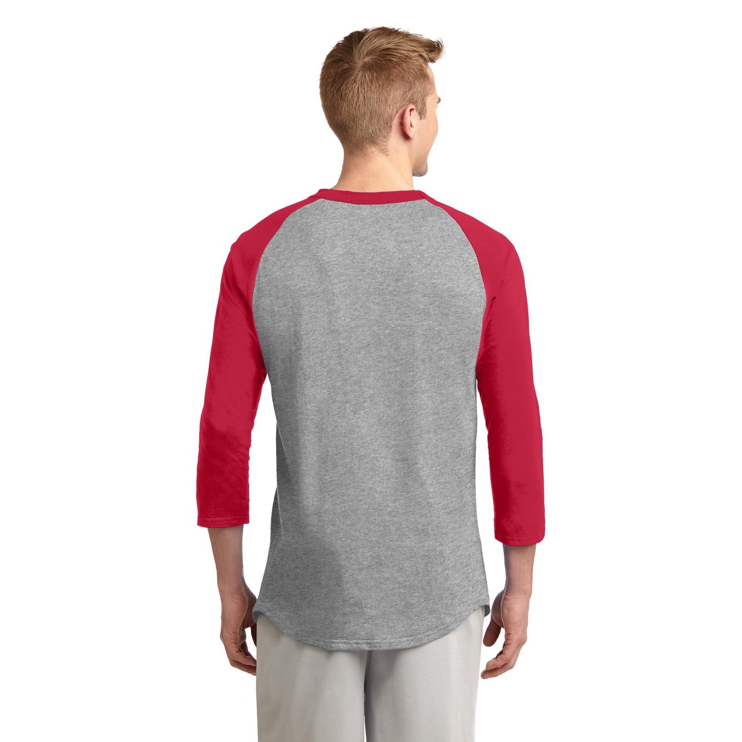 White/Deep Orange Jersey - Sport-Tek - Soft Cotton