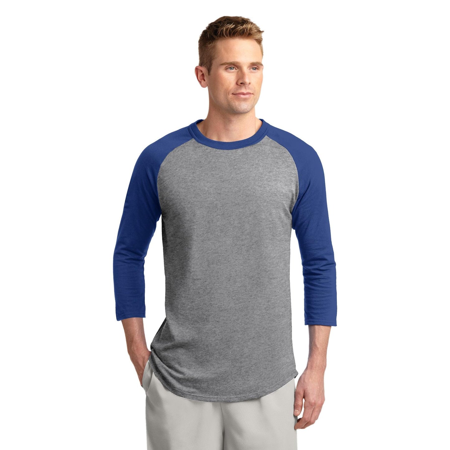 White/Deep Orange Jersey - Sport-Tek - Soft Cotton