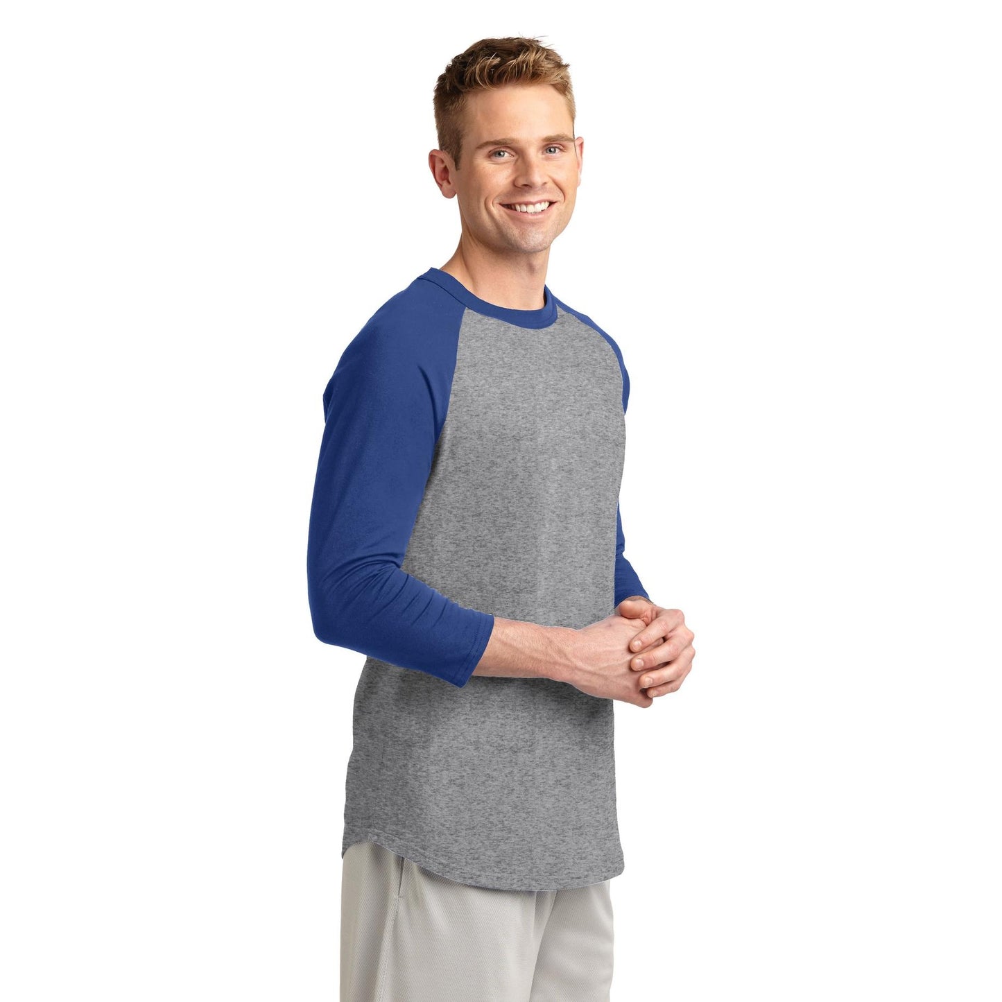 White/Deep Orange Jersey - Sport-Tek - Soft Cotton