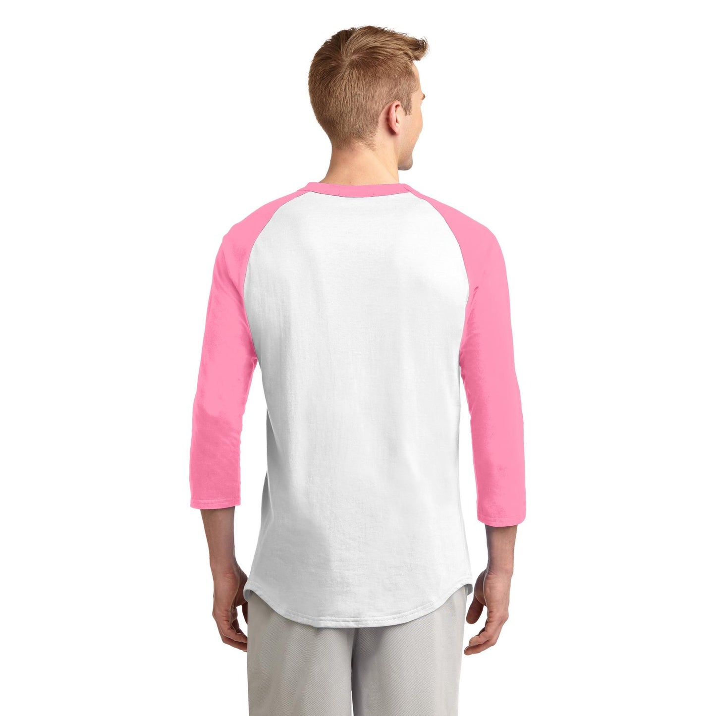 White/Deep Orange Jersey - Sport-Tek - Soft Cotton