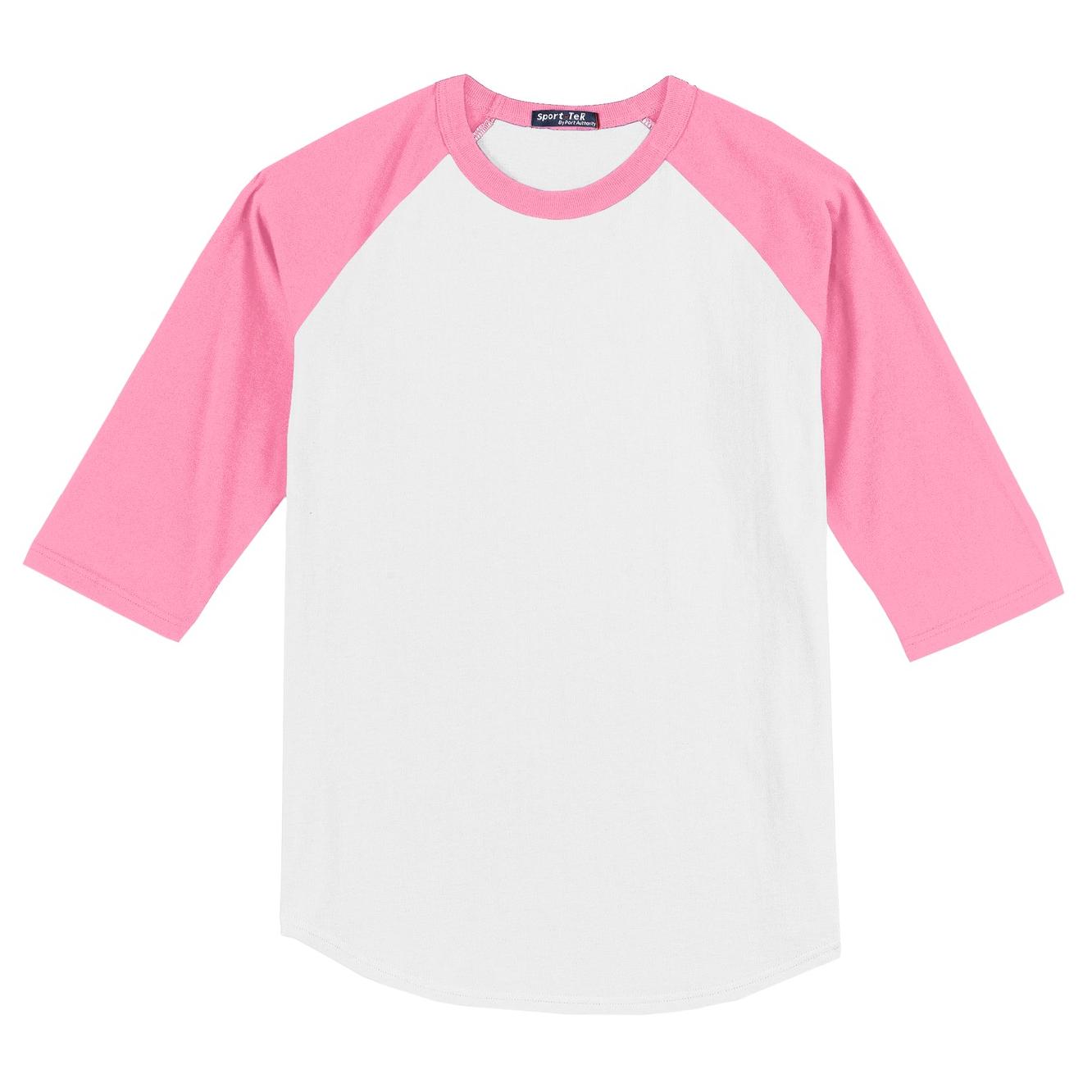 White/Deep Orange Jersey - Sport-Tek - Soft Cotton