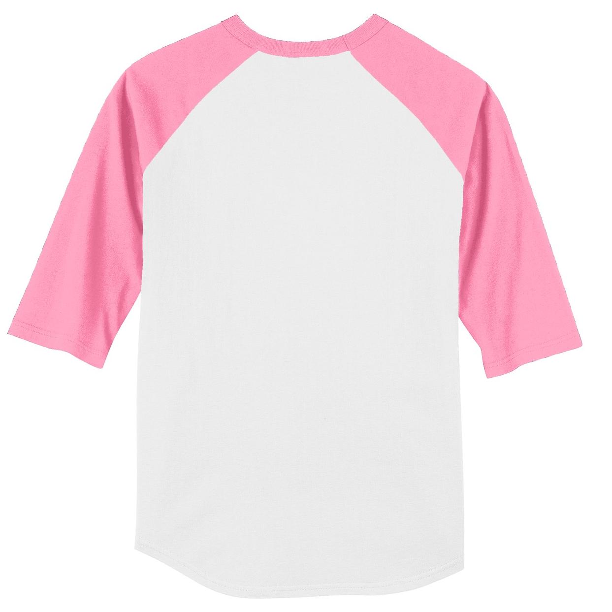 White/Deep Orange Jersey - Sport-Tek - Soft Cotton