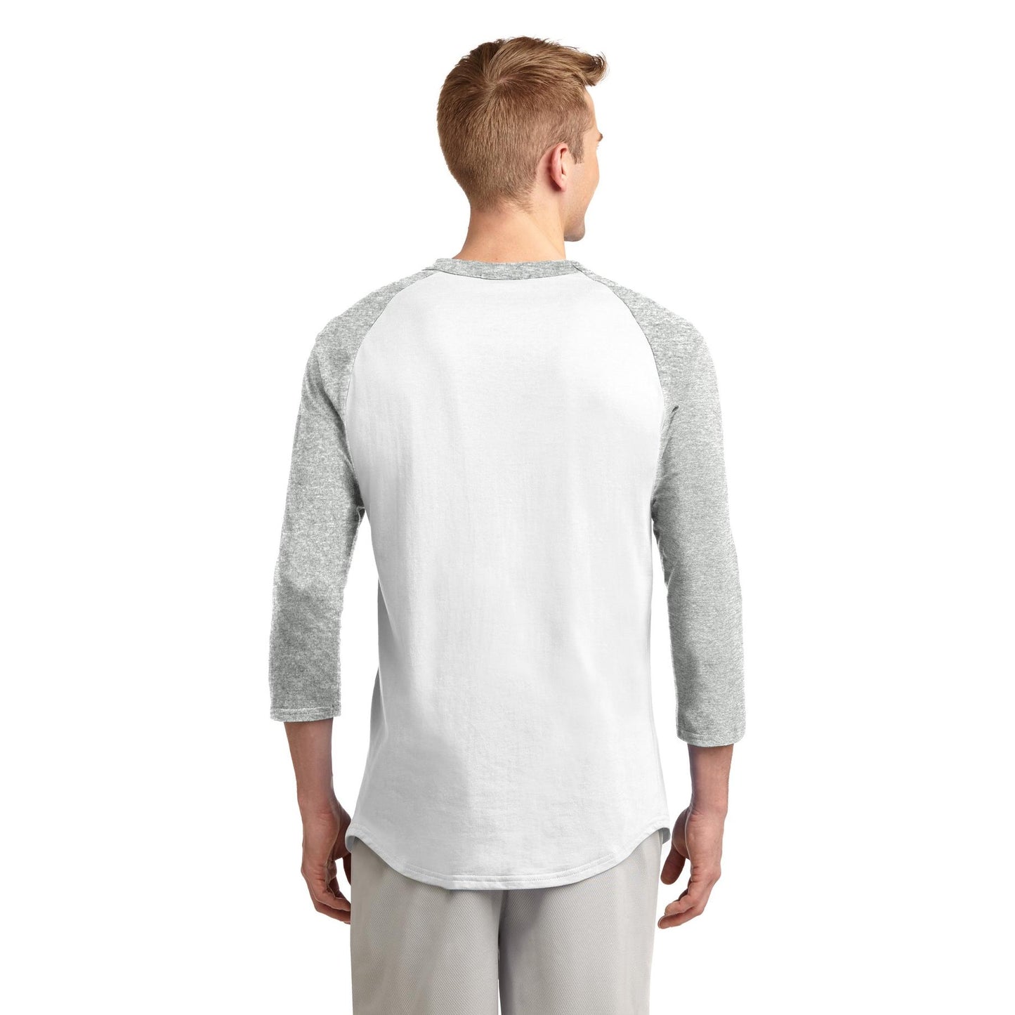 White/Deep Orange Jersey - Sport-Tek - Soft Cotton