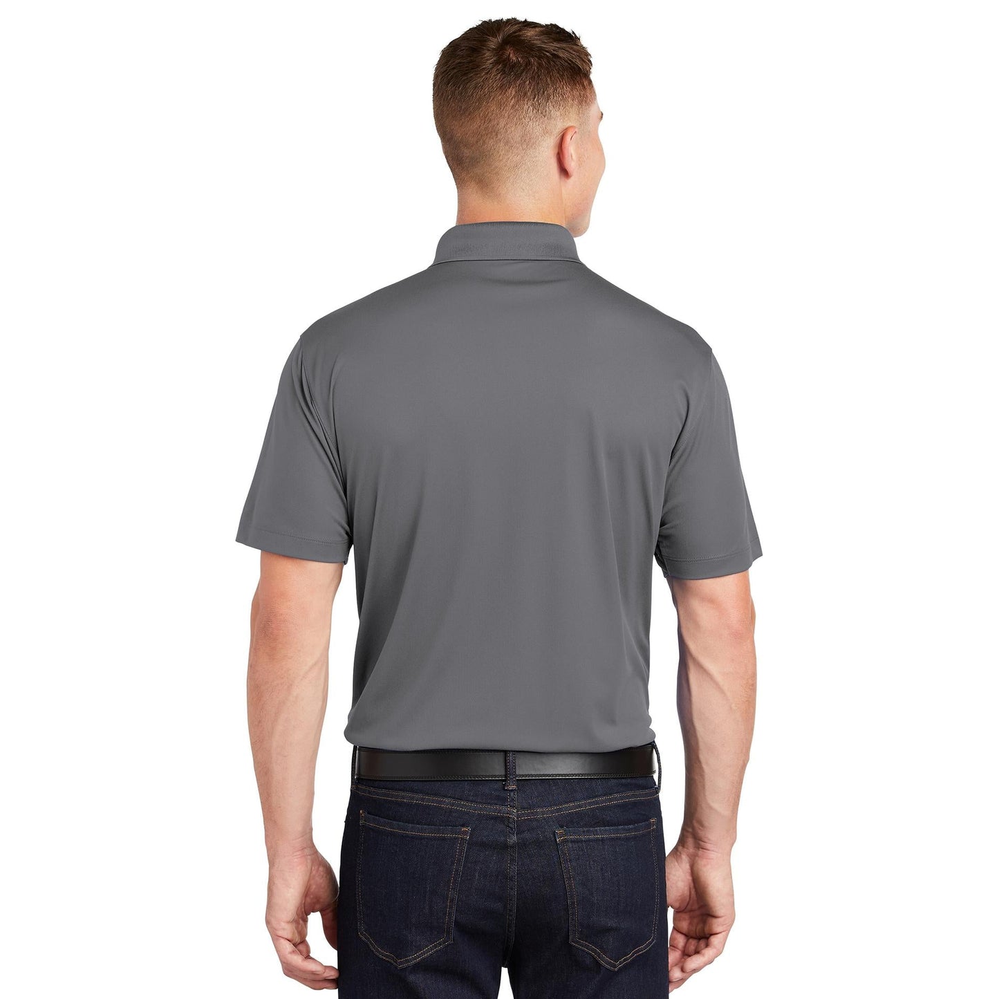 Grey Polo Shirt - Sport-Tek - Moisture-Wicking Fabric