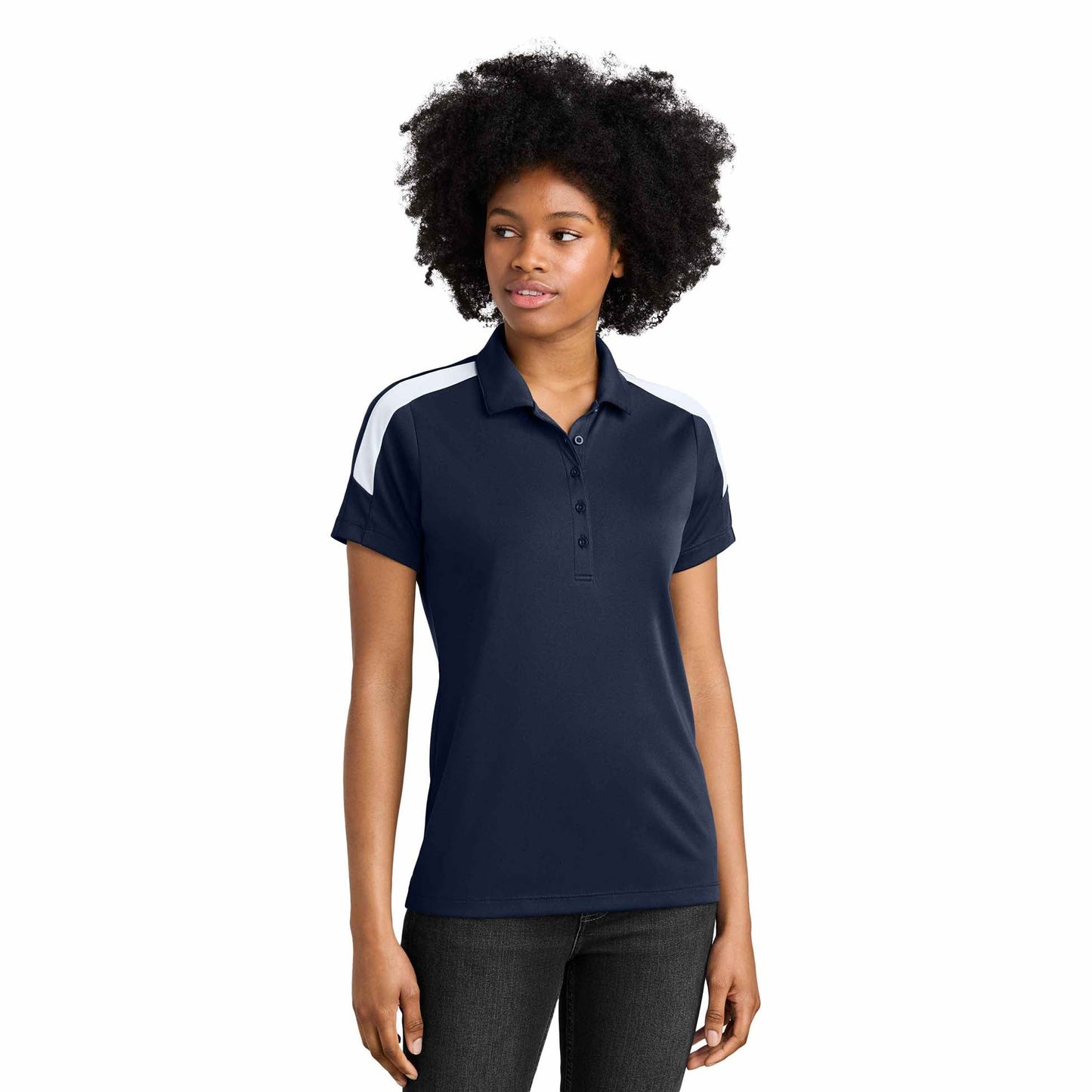 Black/Gold Polo Shirts - Sport-Tek - Moisture Wicking