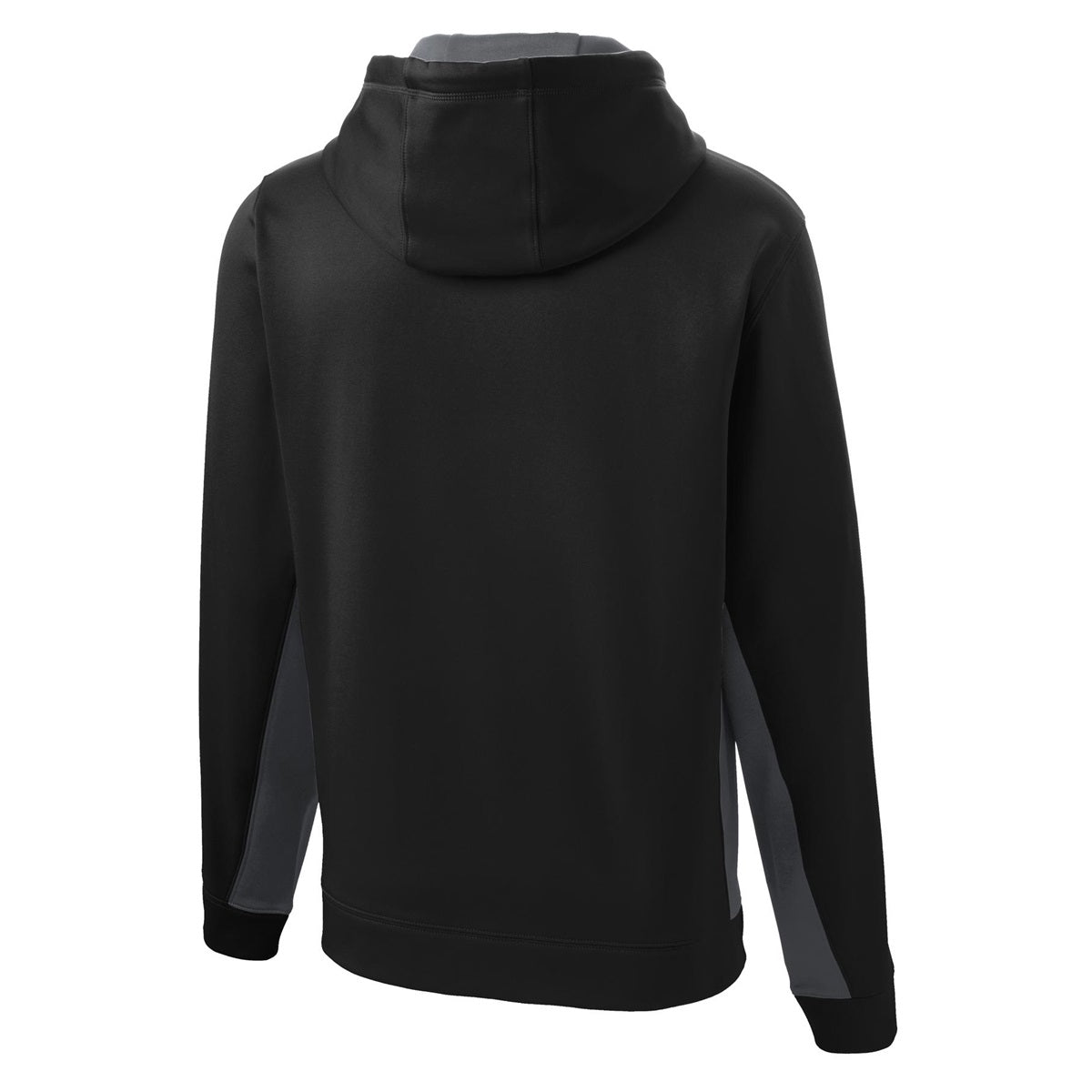 Black/Deep Orange Sweatshirt - Sport-Tek - Moisture-Wicking