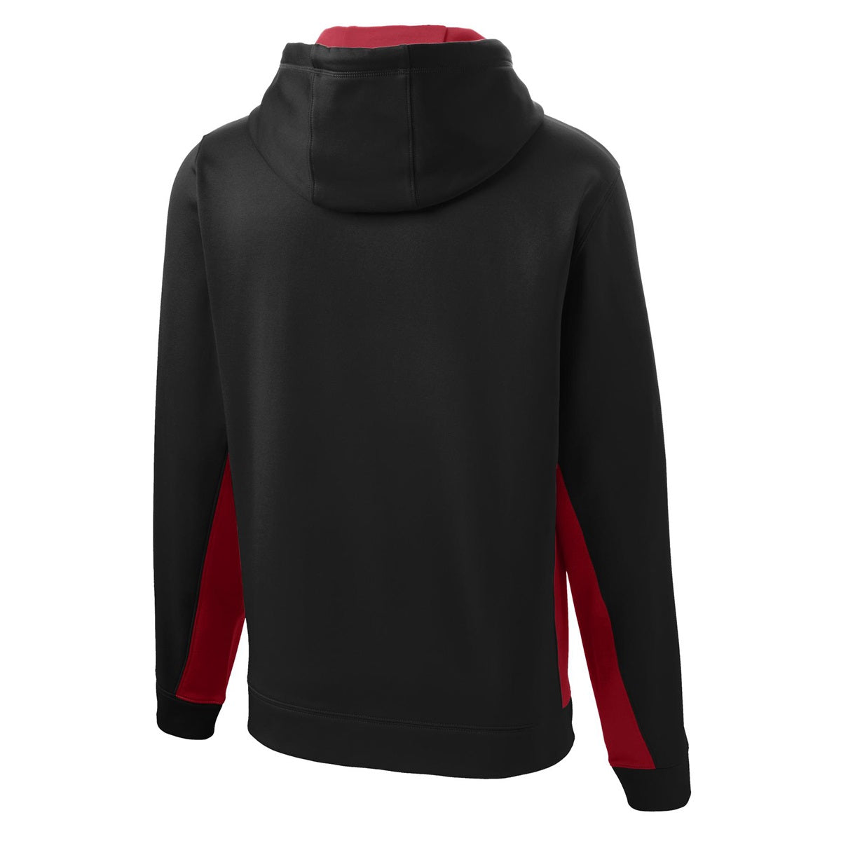 Black/Deep Orange Sweatshirt - Sport-Tek - Moisture-Wicking