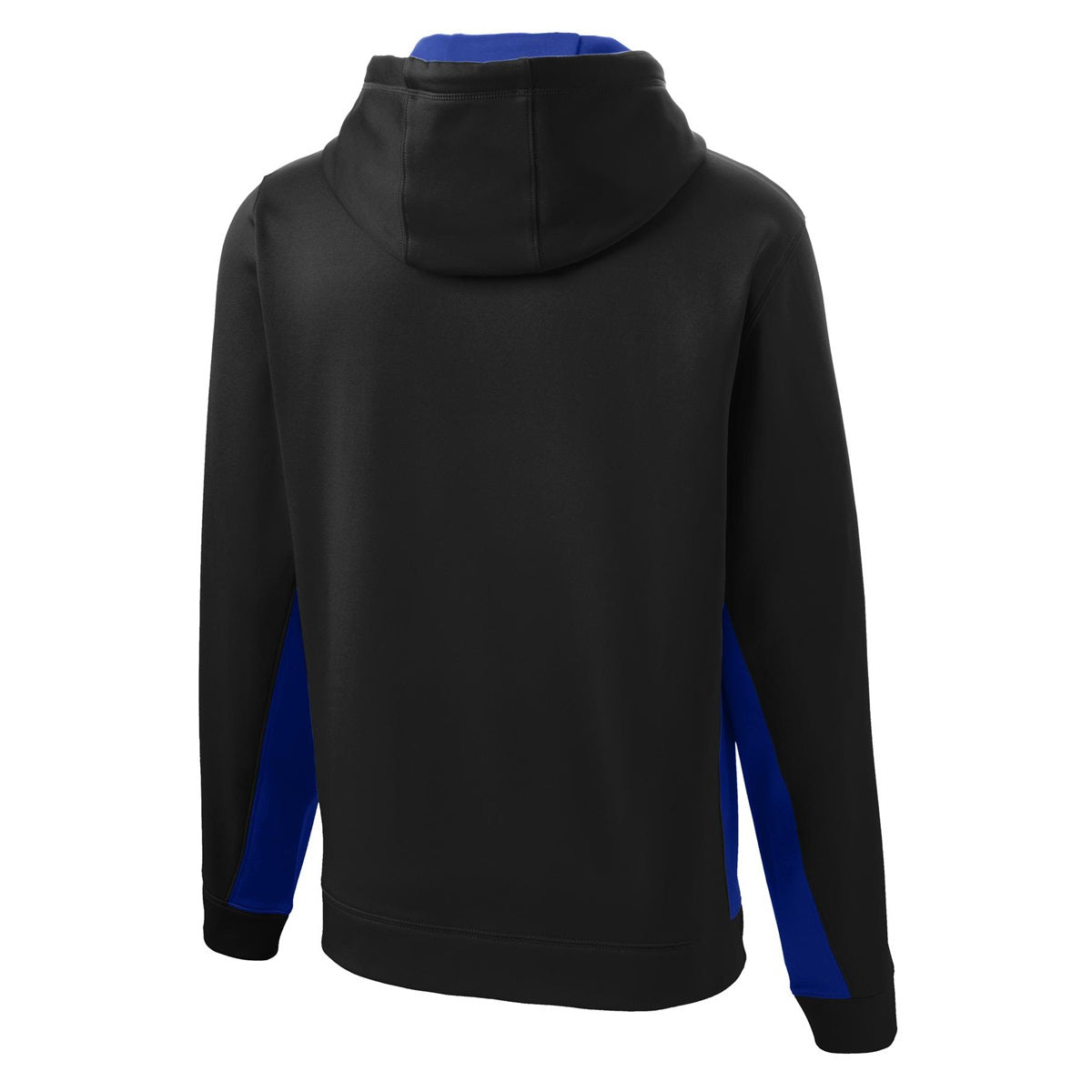 Black/Deep Orange Sweatshirt - Sport-Tek - Moisture-Wicking