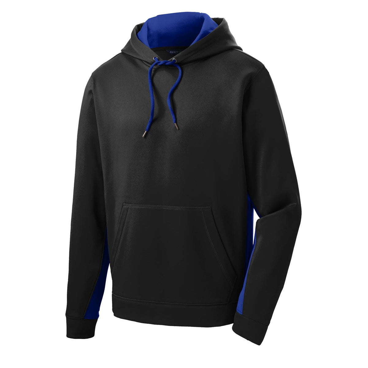 Black/Deep Orange Sweatshirt - Sport-Tek - Moisture-Wicking
