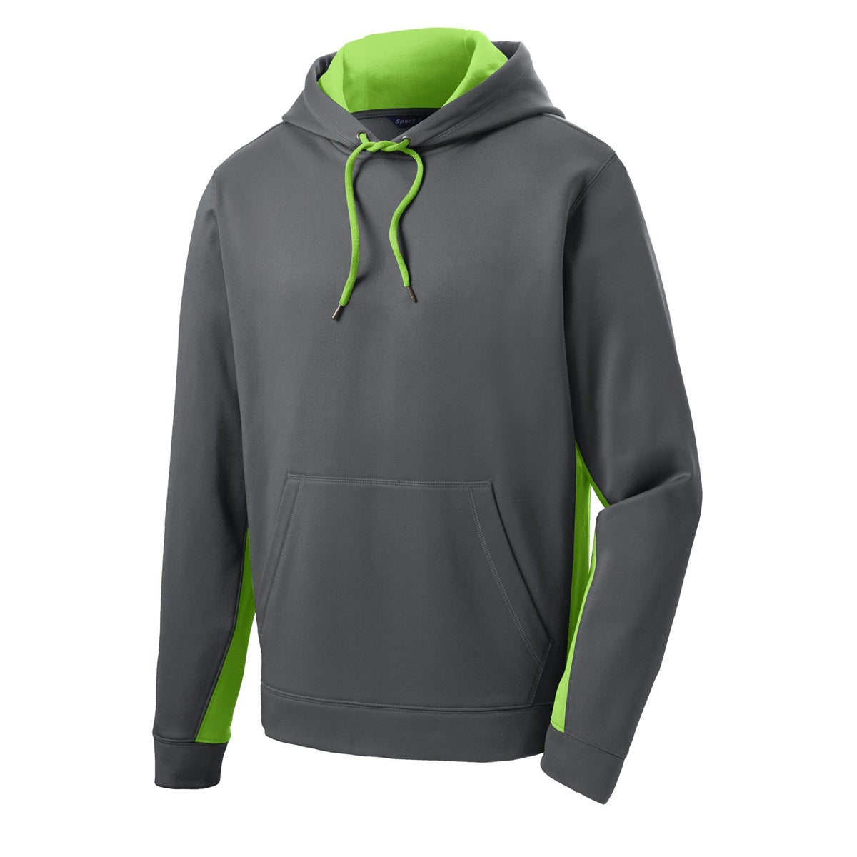 Black/Deep Orange Sweatshirt - Sport-Tek - Moisture-Wicking