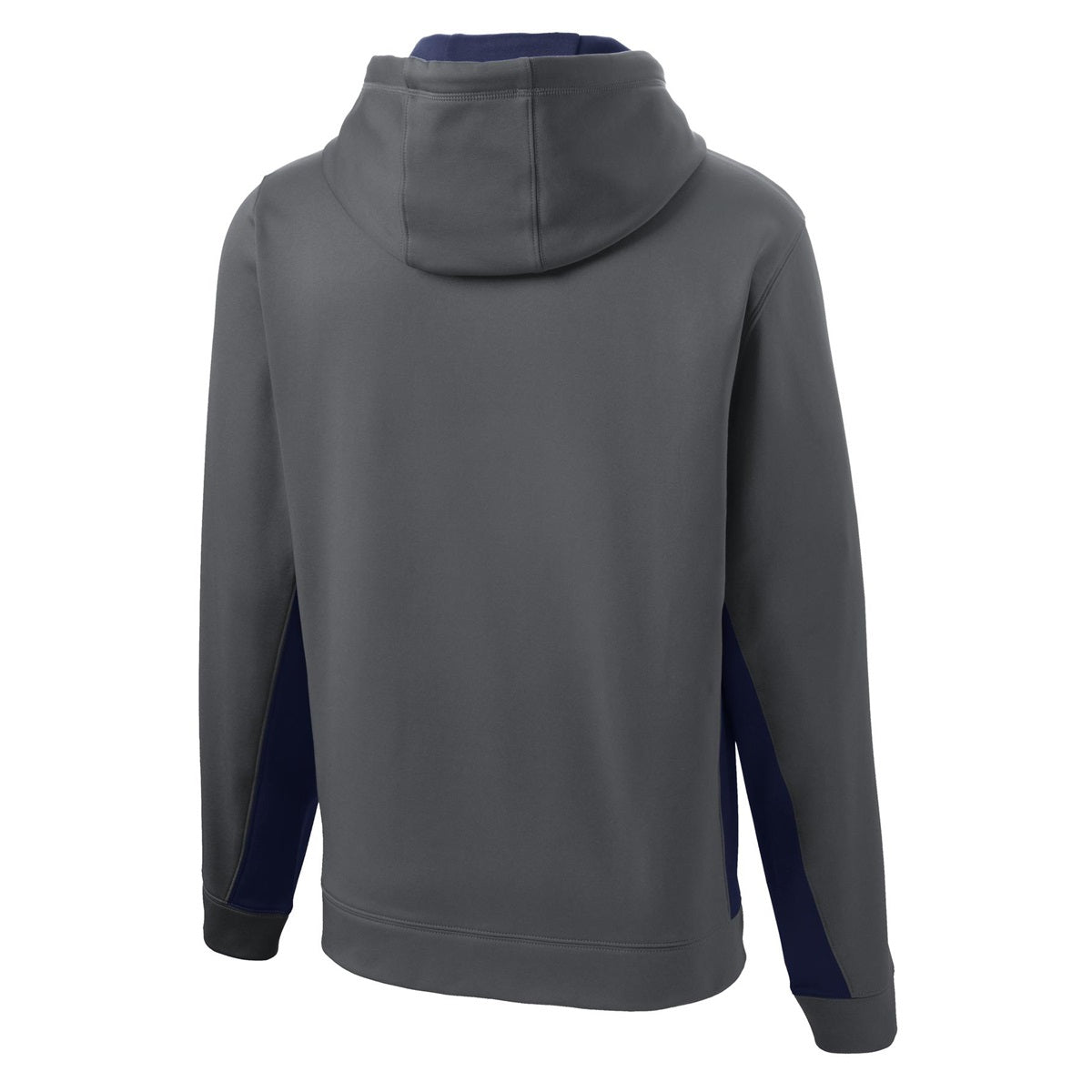 Black/Deep Orange Sweatshirt - Sport-Tek - Moisture-Wicking