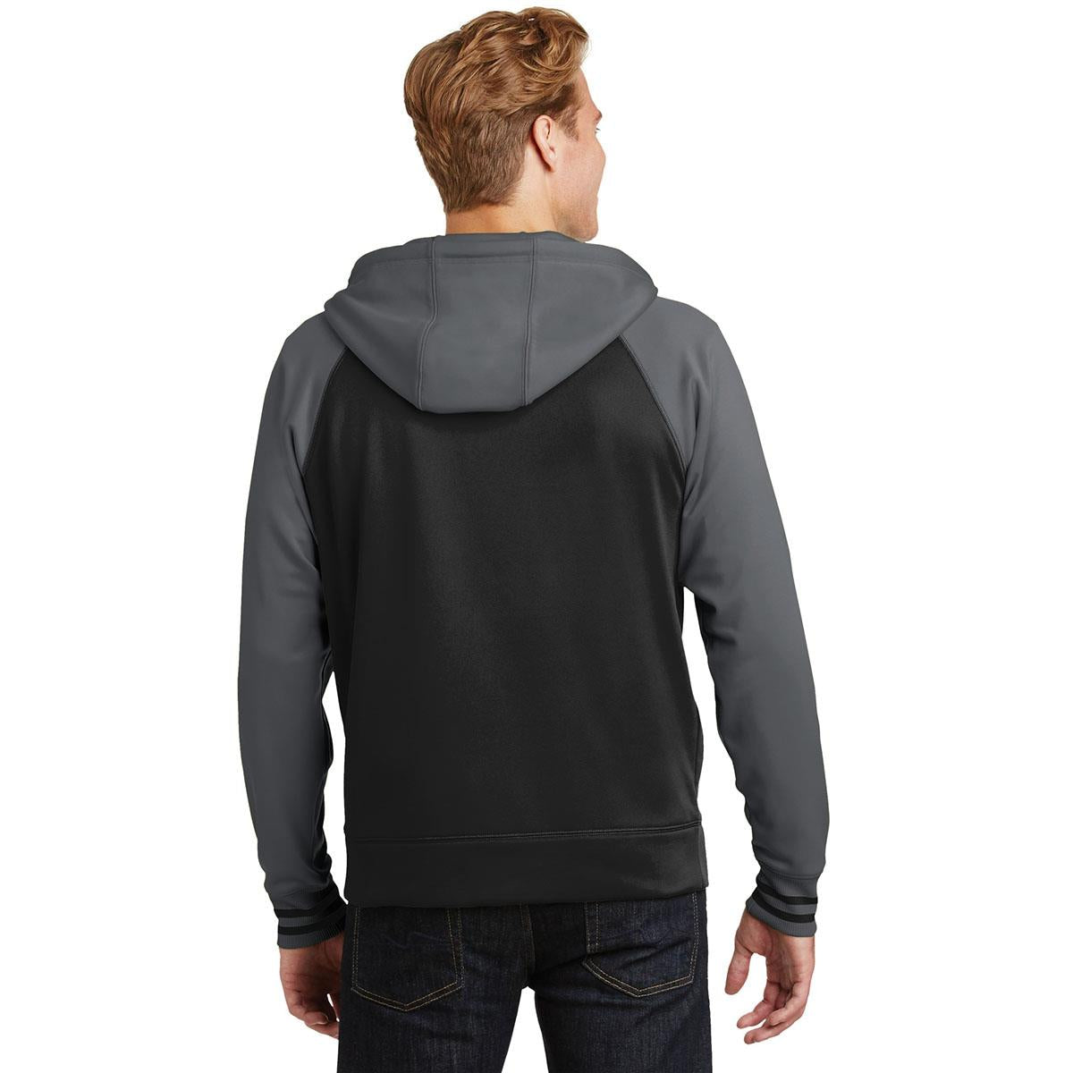 Black/Dark Smoke Grey Sweatshirt - Sport-Tek - Athletic Fit