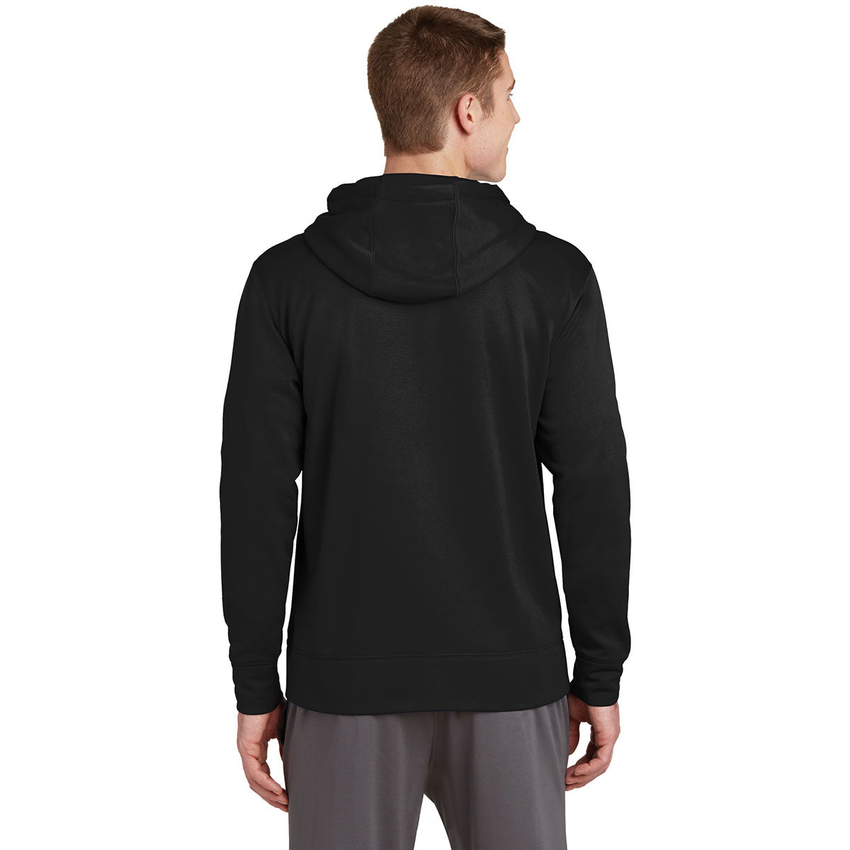 Black Jackets - Sport-Tek - Fleece Full-Zip Hooded - Comfortable Wear