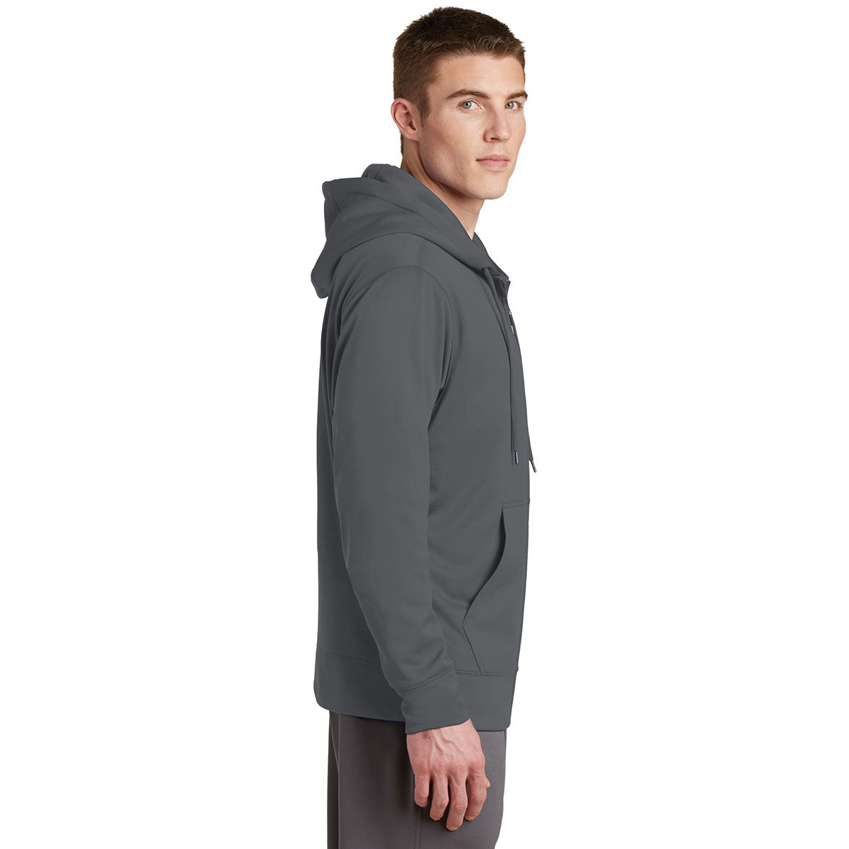 Black Jackets - Sport-Tek - Fleece Full-Zip Hooded - Comfortable Wear