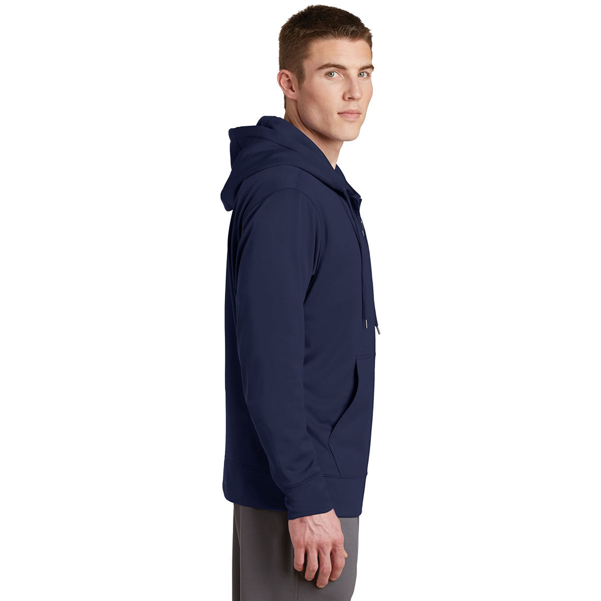 Black Jackets - Sport-Tek - Fleece Full-Zip Hooded - Comfortable Wear