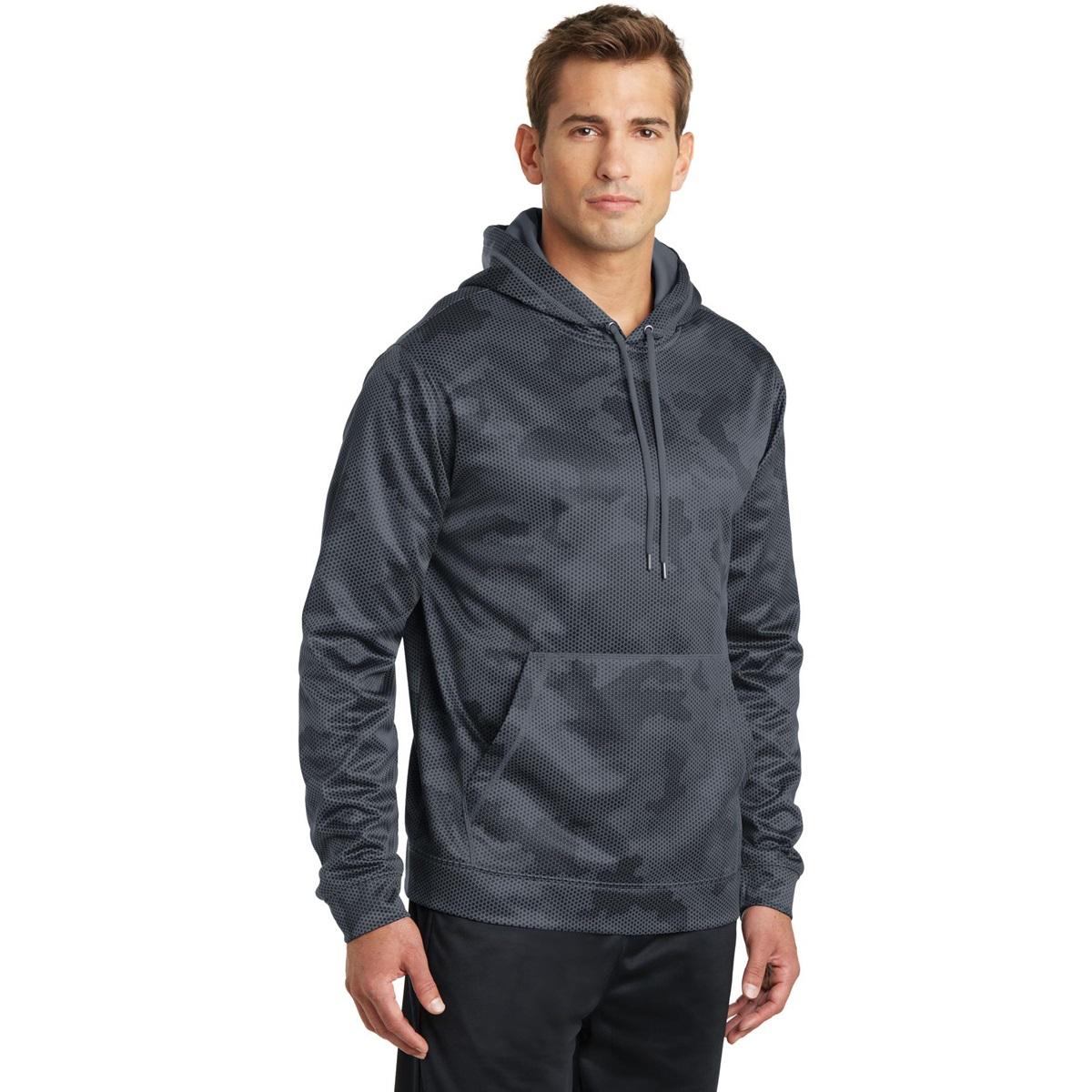 White Camo Sweatshirt - Sport-Tek - Cozy Fabric