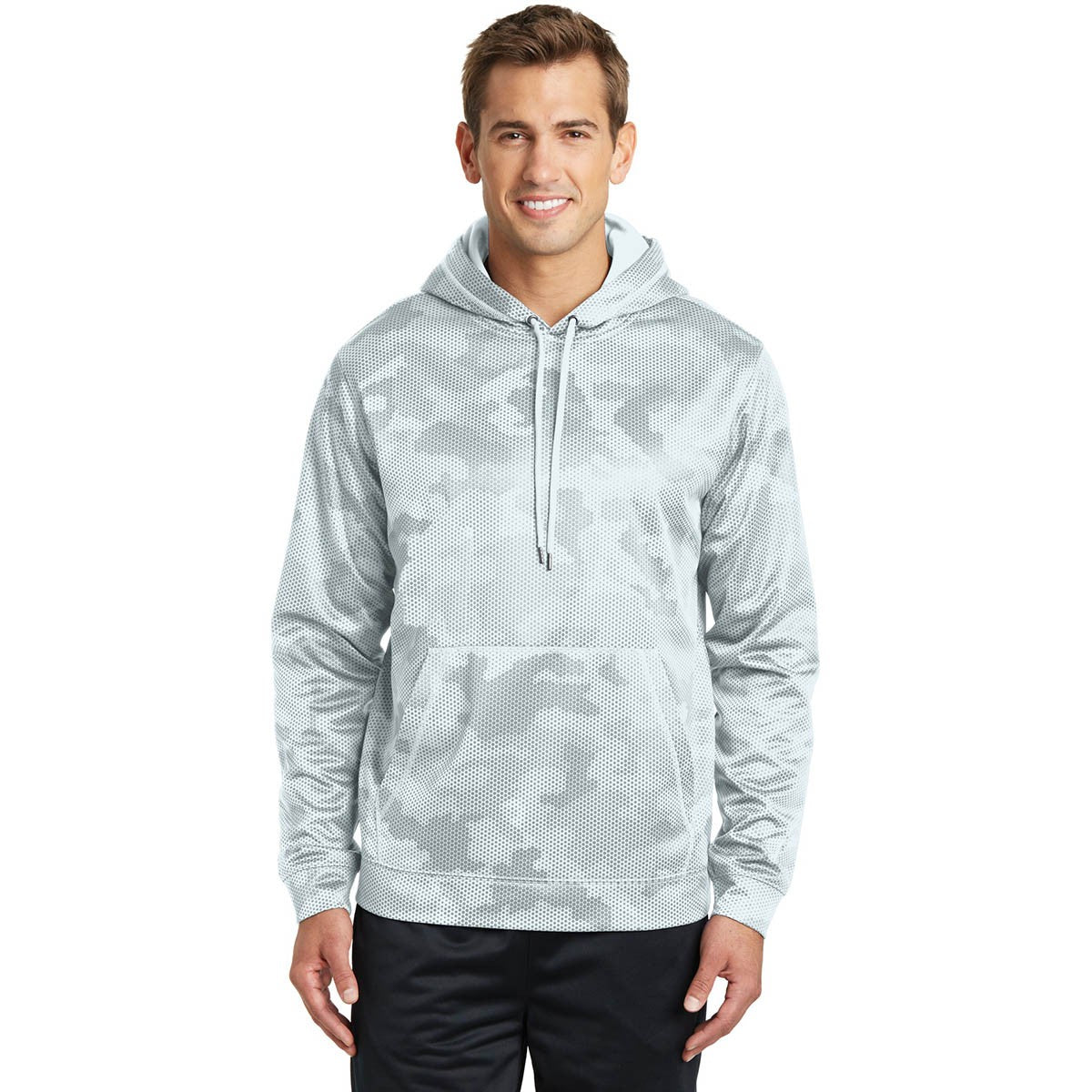 White Camo Sweatshirt - Sport-Tek - Cozy Fabric