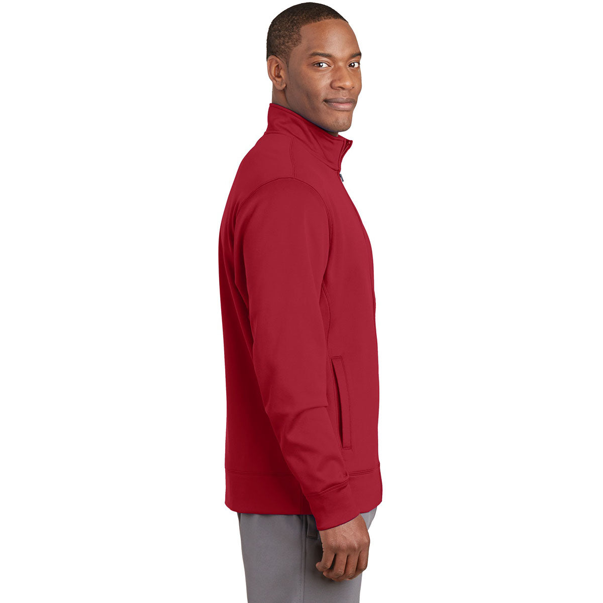 Black Fleece Jacket - Sport-Tek - Comfortable Style