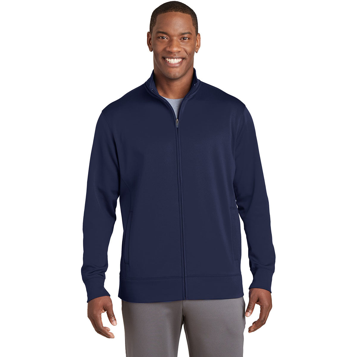 Black Fleece Jacket - Sport-Tek - Comfortable Style