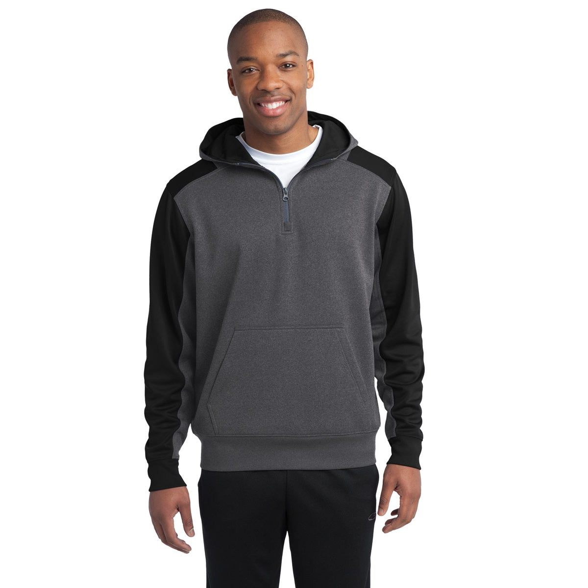 Graphite Heather Sweatshirt - Sport-Tek - Athletic Fit