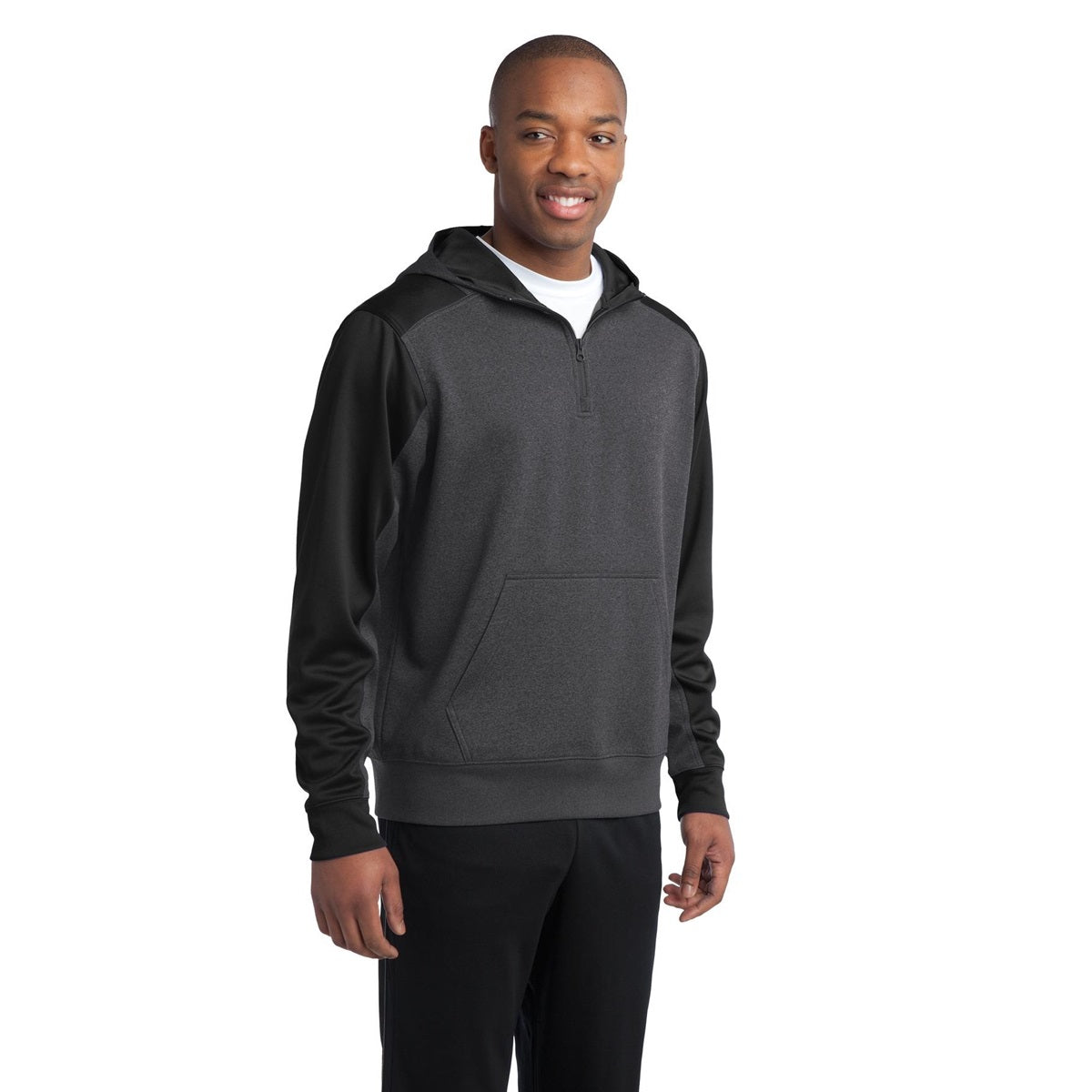 Graphite Heather Sweatshirt - Sport-Tek - Athletic Fit
