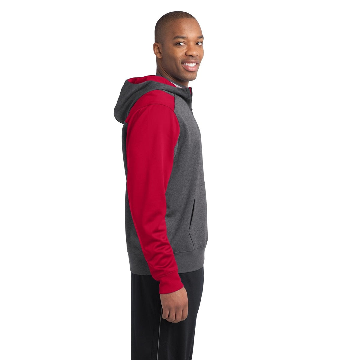 Graphite Heather Sweatshirt - Sport-Tek - Athletic Fit