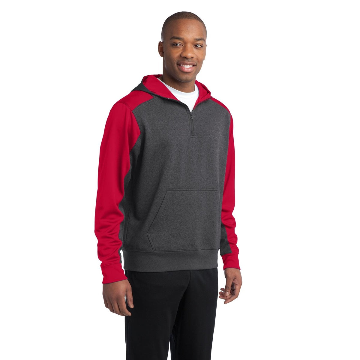 Graphite Heather Sweatshirt - Sport-Tek - Athletic Fit