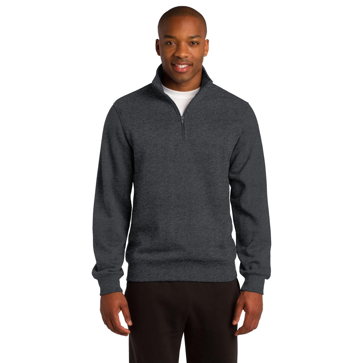 Athletic Heather Sweatshirt - Sport-Tek - Colorfast Fabric