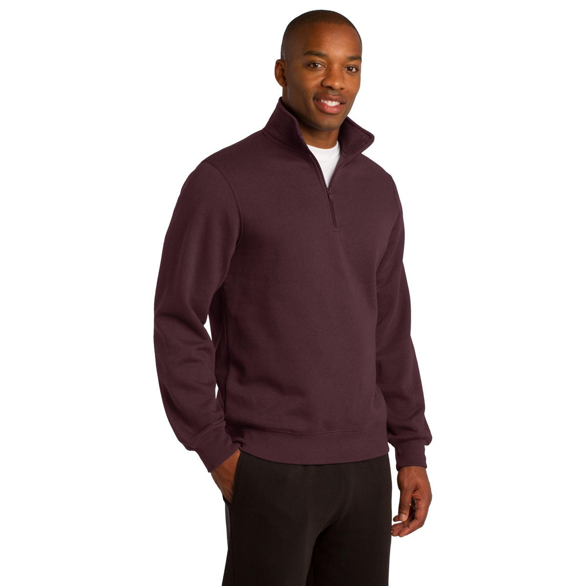 Athletic Heather Sweatshirt - Sport-Tek - Colorfast Fabric