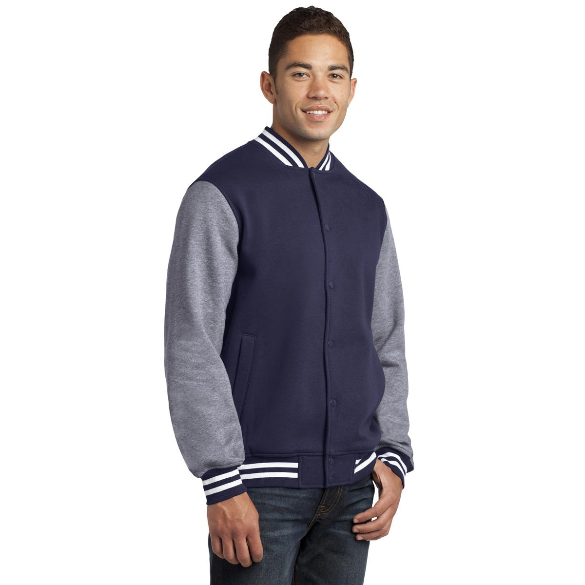 Black Vintage Heather Jacket - Sport-Tek - Cozy Fleece