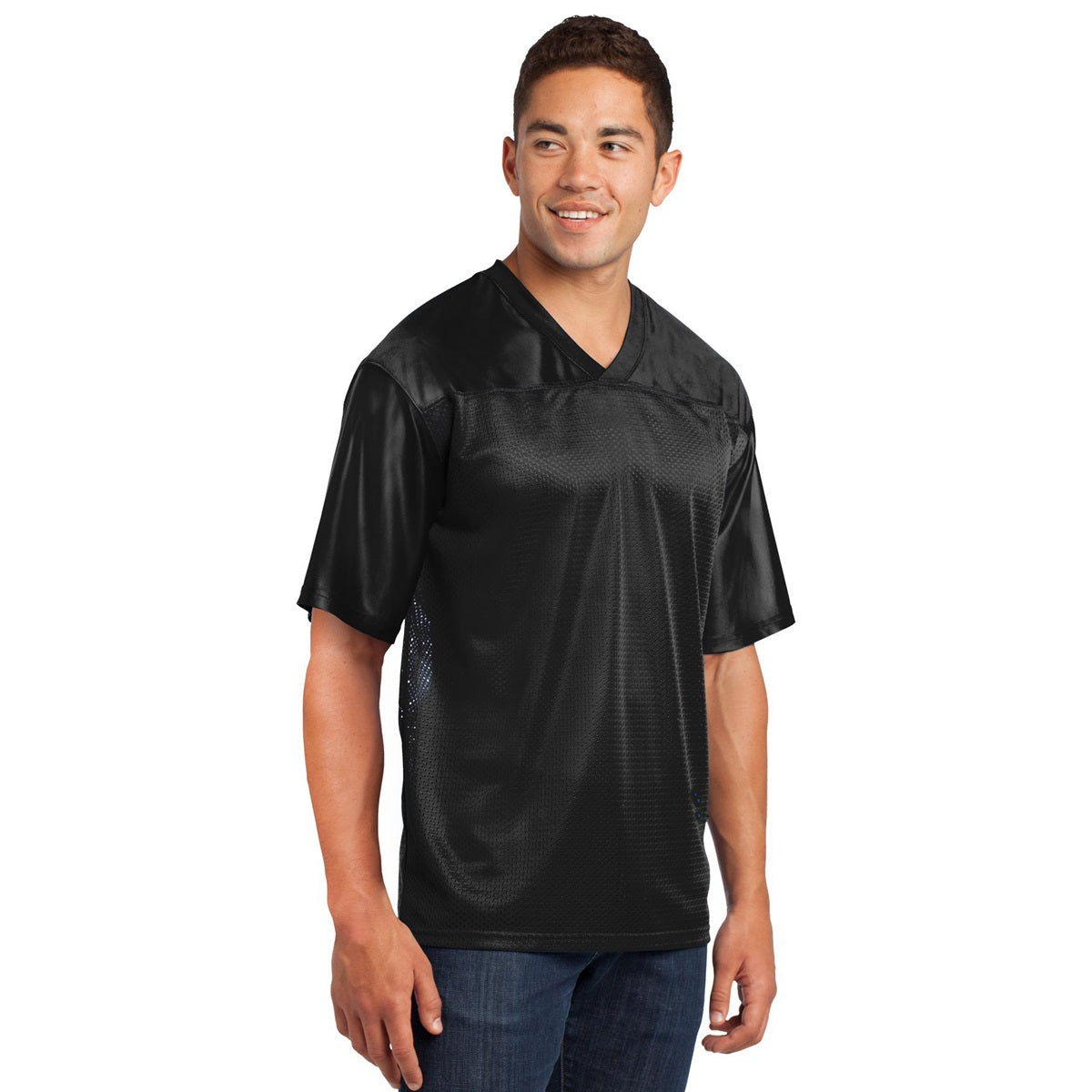 Black Jerseys - Sport-Tek - Lightweight Polyester Mesh